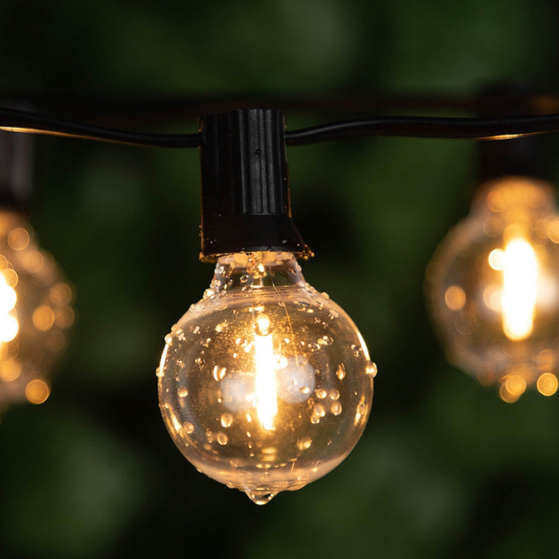 Glowtrail – Waterproof outdoor LED string lights for garden, patio & balcony | Warm white, connectable up to 150m