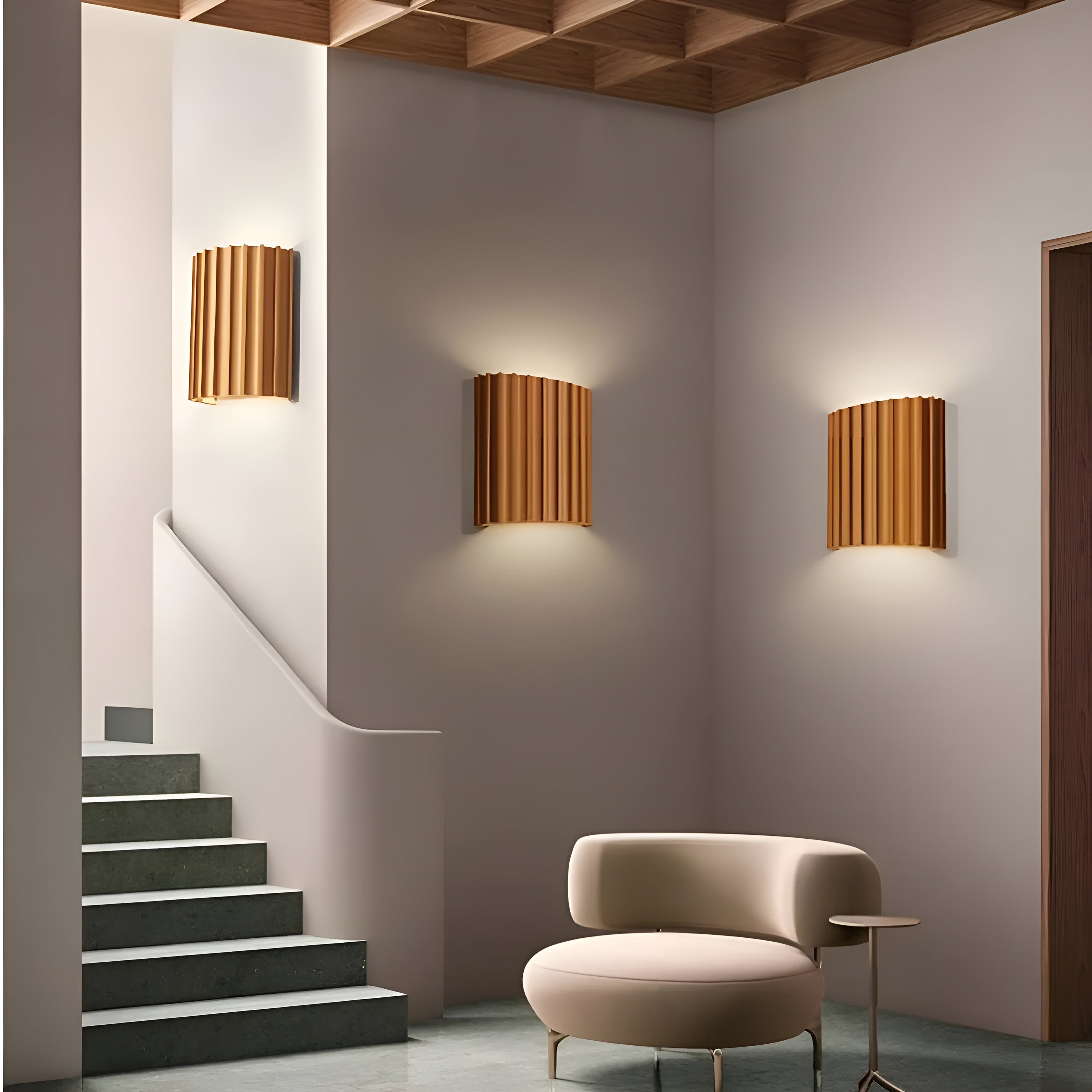 LumaWave – Resin Wall Lamp Modern Wavy Light Fixture with G9 LED