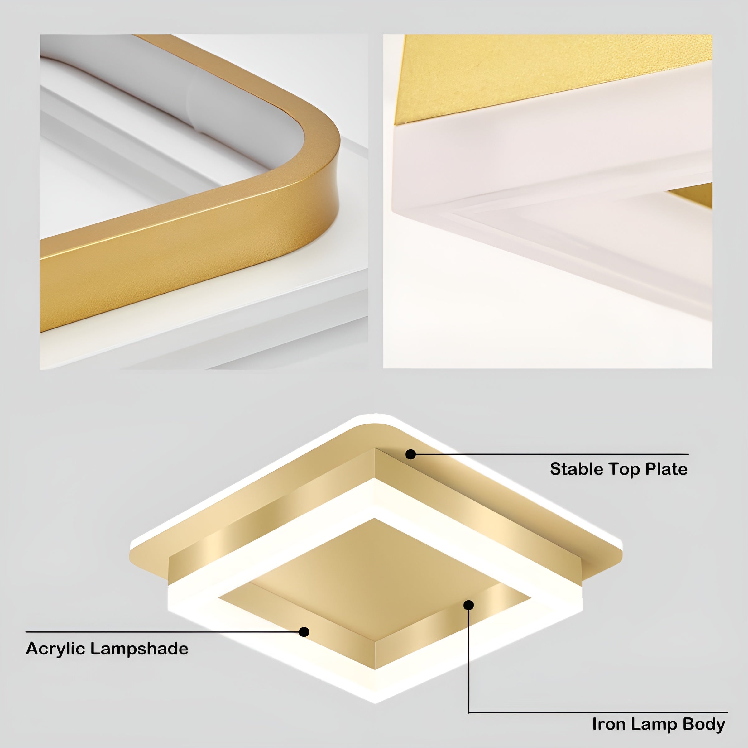 FrameLux – Modern LED Surface Mount Floating Frame Ceiling Light