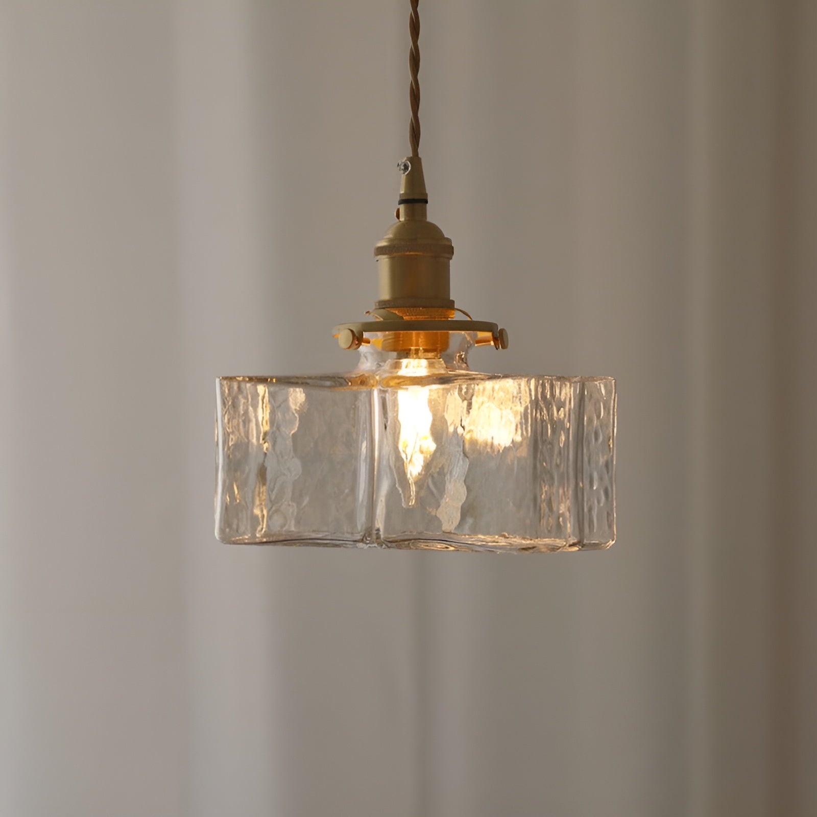 Glowrelic – Glass Pendant Lamp for Dining Table Vintage Clear Light
