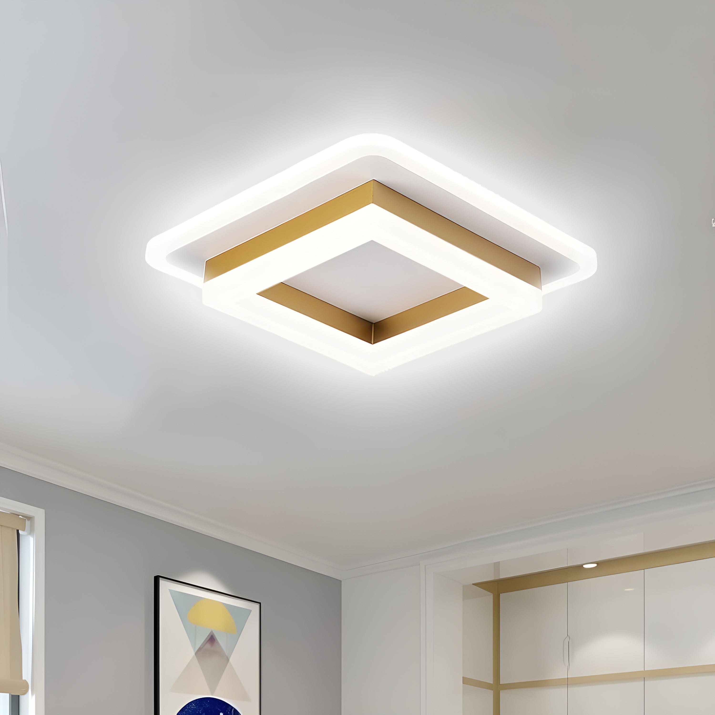 FrameLux – Modern LED Surface Mount Floating Frame Ceiling Light