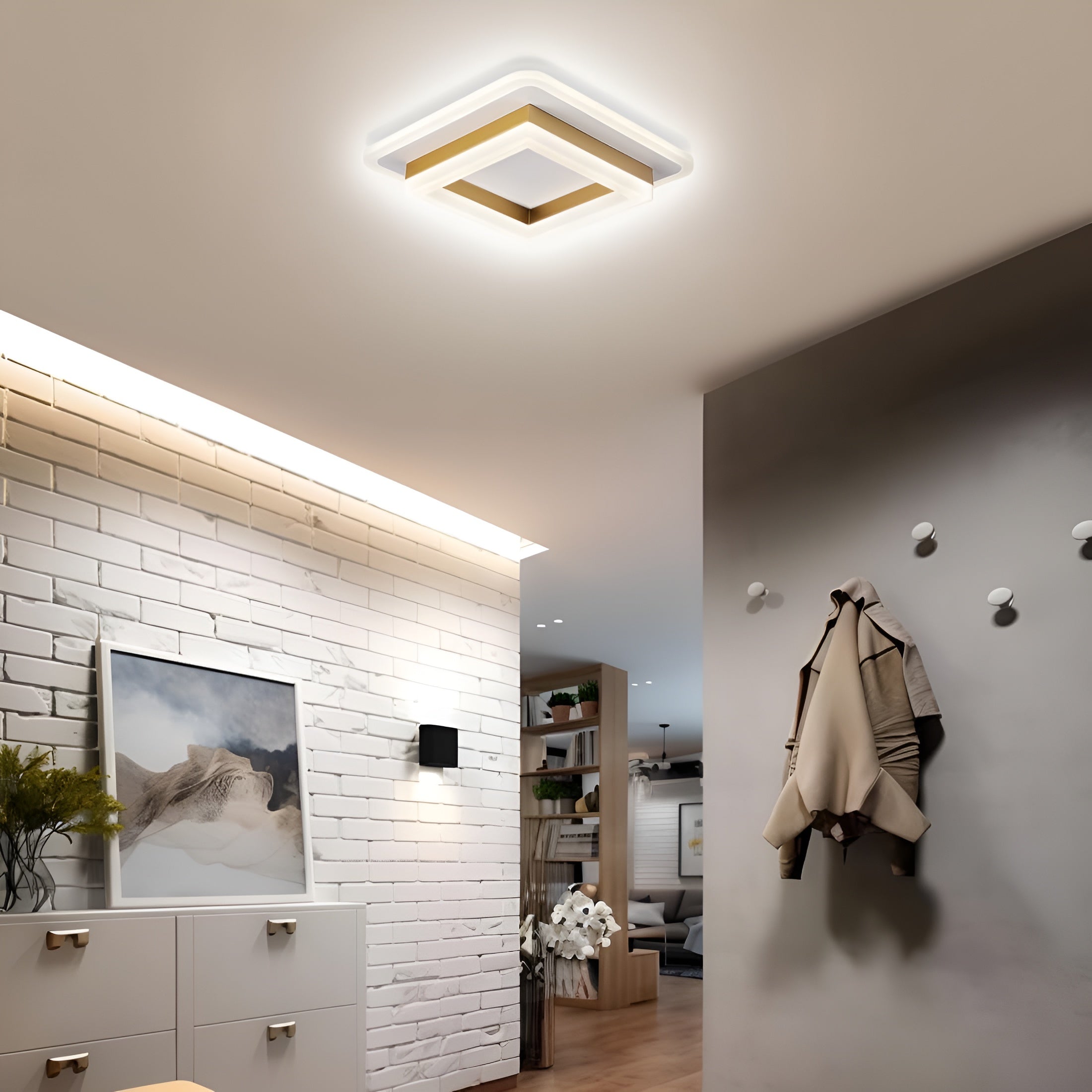 FrameLux – Modern LED Surface Mount Floating Frame Ceiling Light