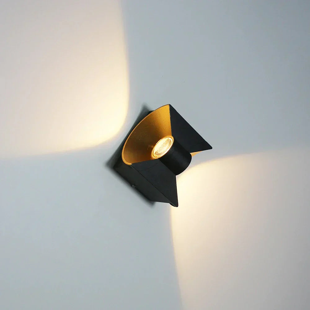 LumaShell – Solar wall light for durable outdoor glow