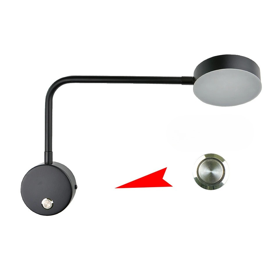 LumoraSpin – Rotating gold LED wall lamp with 350° adjustable light (7W)