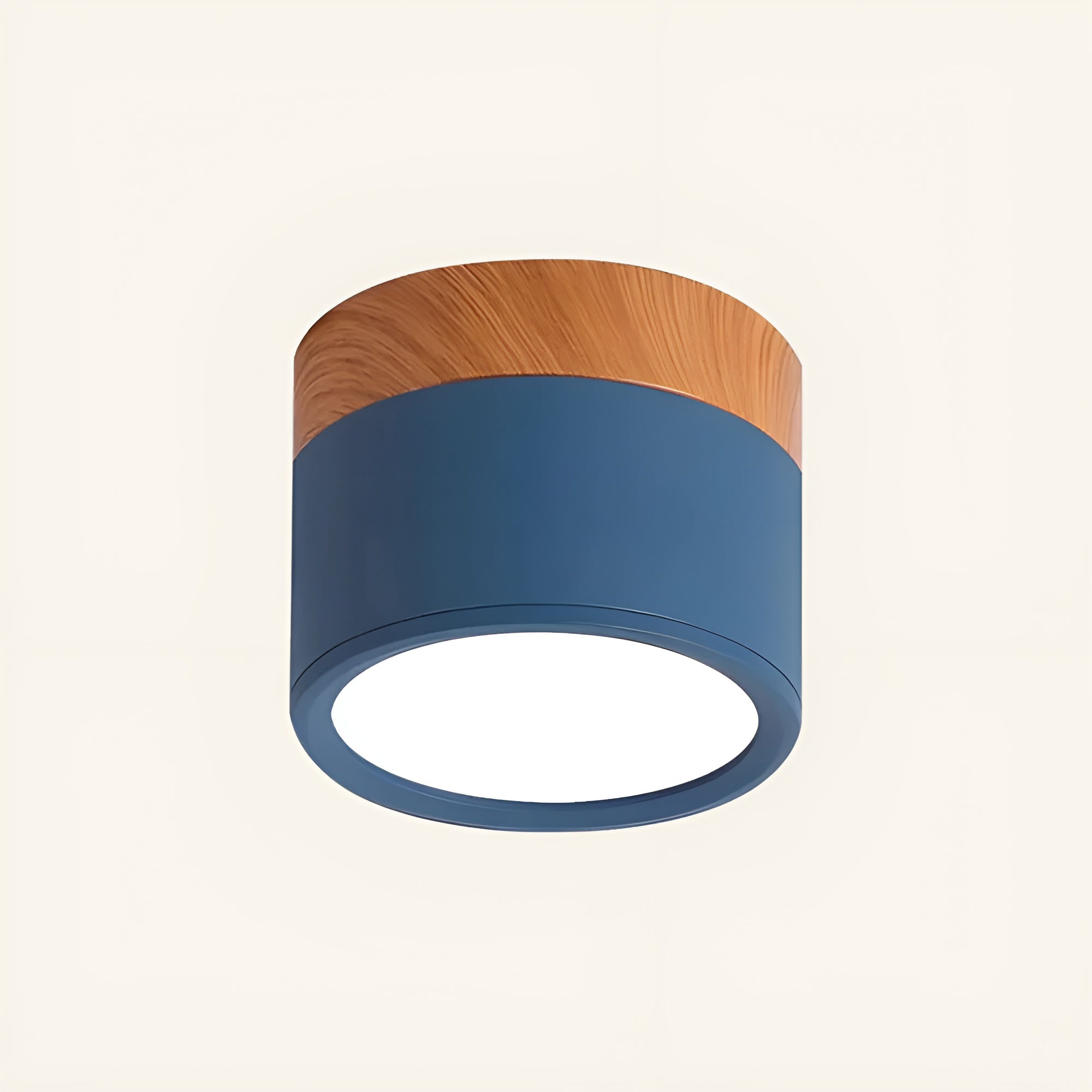 LumiCyl – Cylinder Flush Ceiling Light with Modern Minimalist LED Space-Saving Lighting