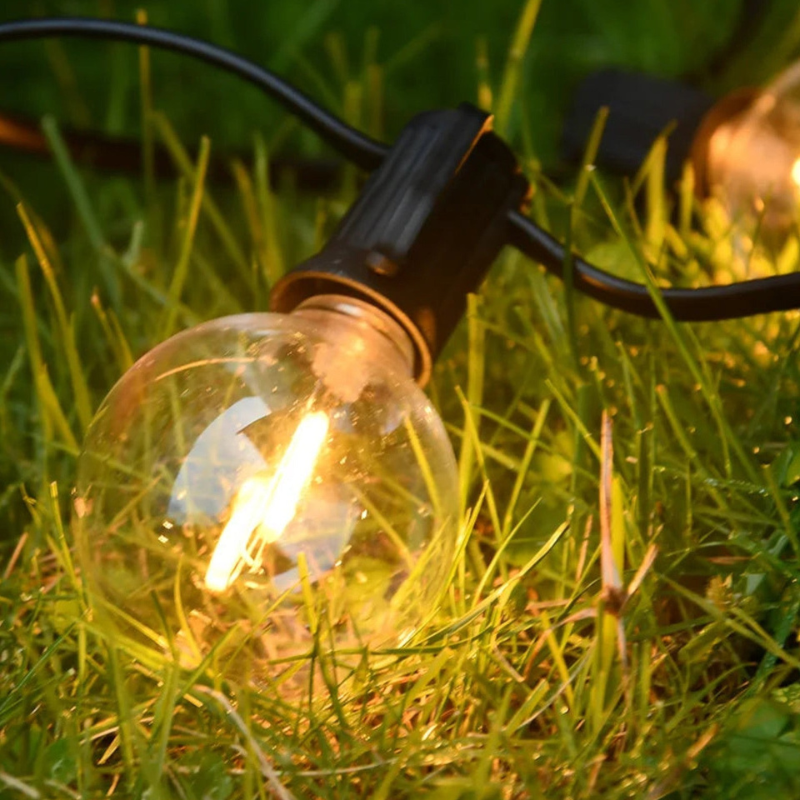 Glowtrail – Waterproof outdoor LED string lights for garden, patio & balcony | Warm white, connectable up to 150m