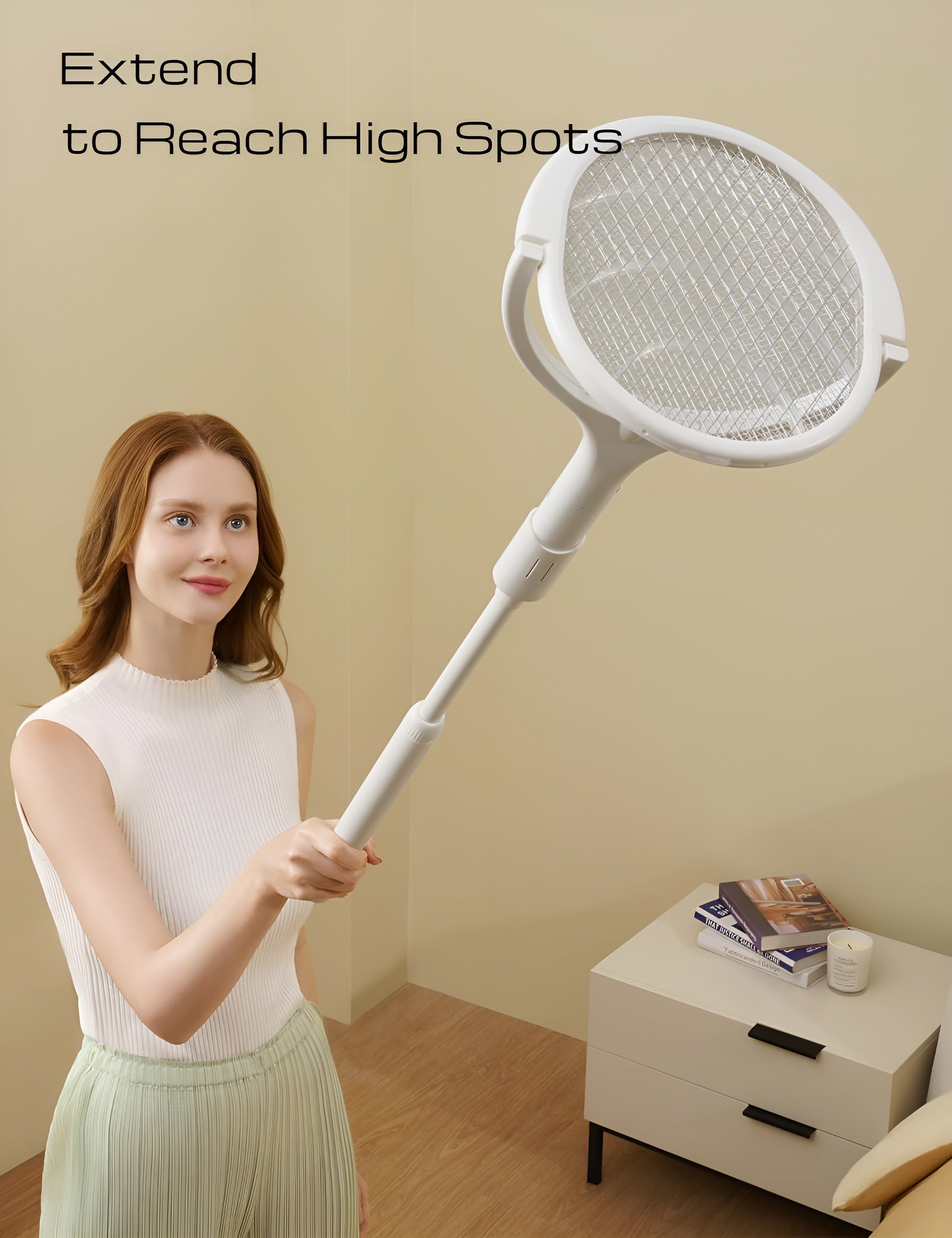 Zapnix – Flexible Rechargeable Electric Fly Swatter with Rotating Head
