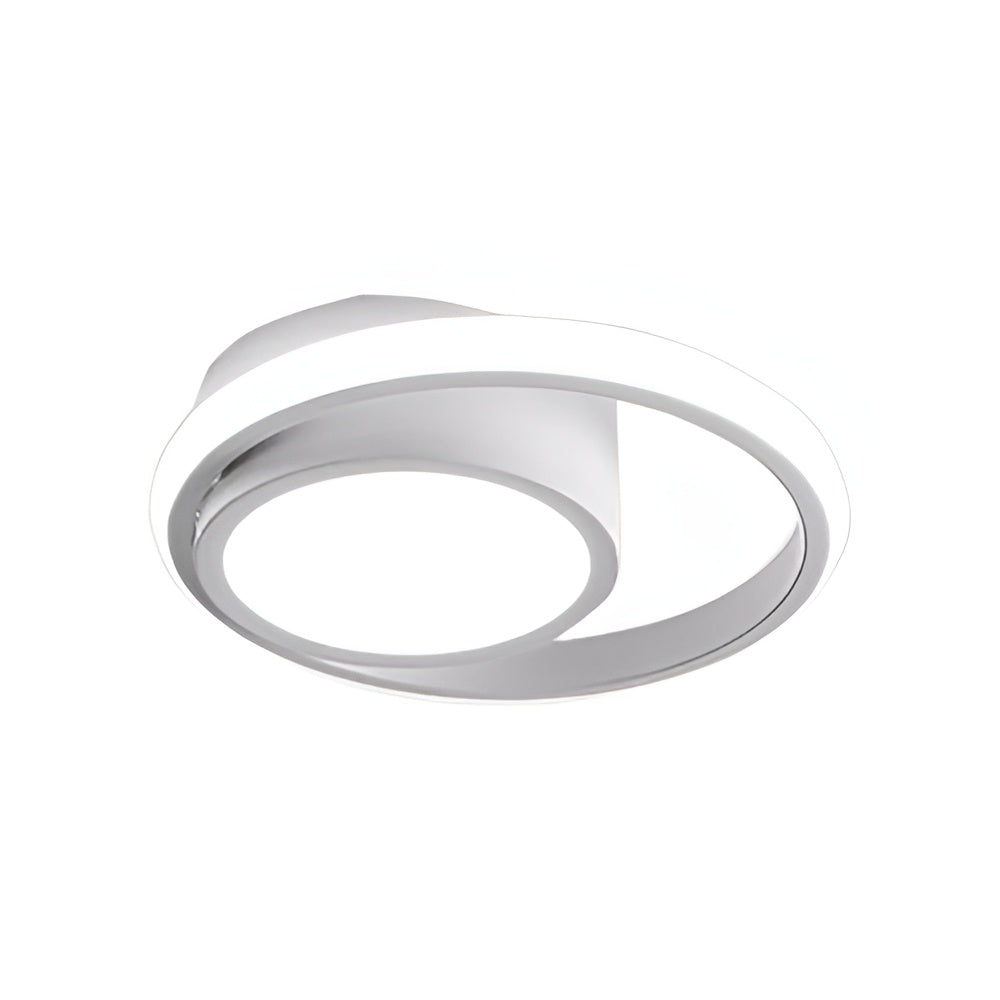 Glowline – Flush mount LED ceiling light in sleek iron design for bedroom, hallway & kitchen (energy-efficient)
