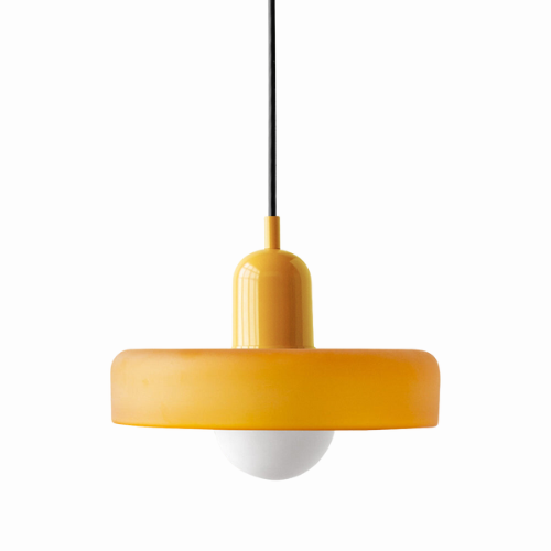 Radiant Bloom – Bauhaus Inspired Stained Glass Pendant Light