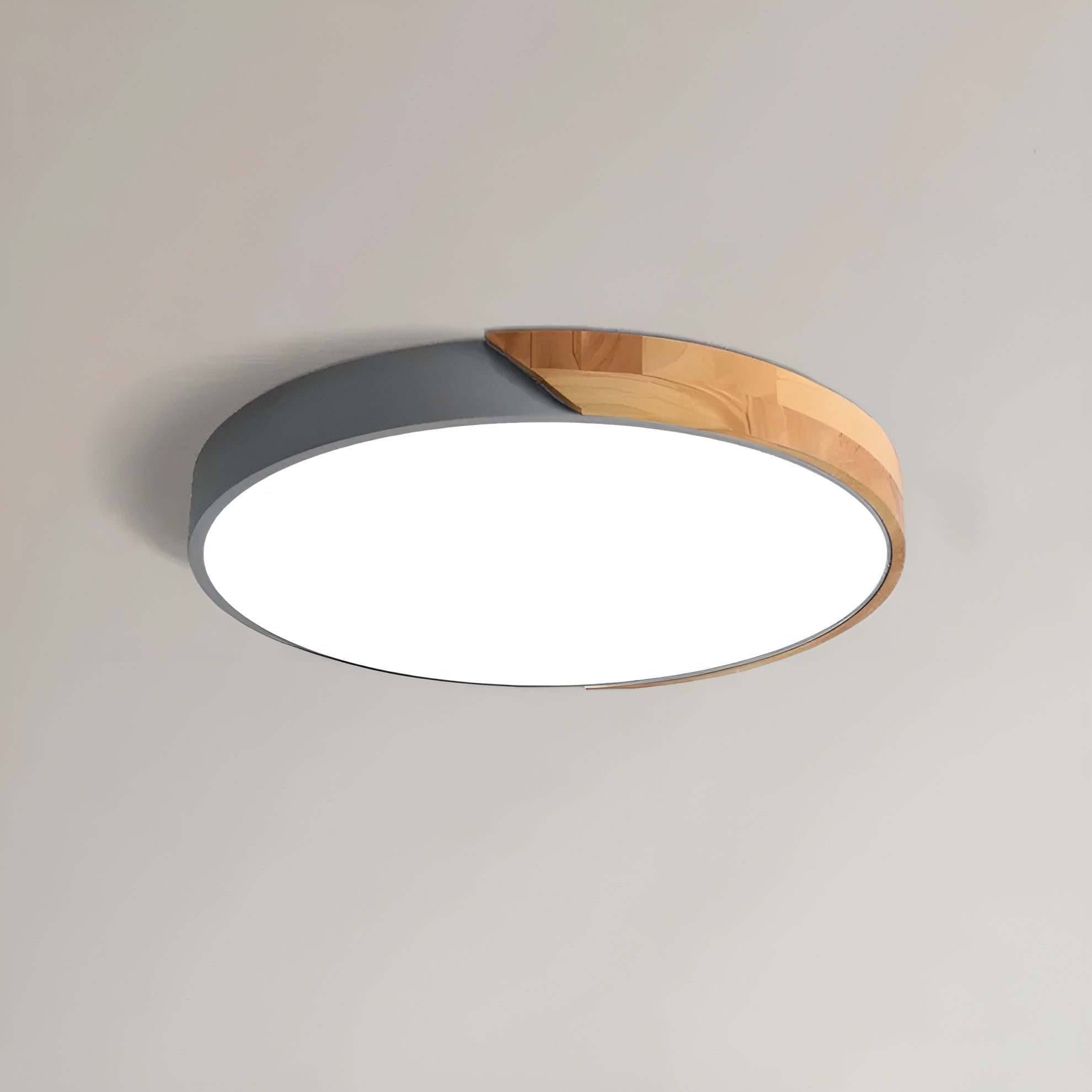 Delora – Scandinavian Wooden LED Ceiling Lamp with Minimalist Modern Light