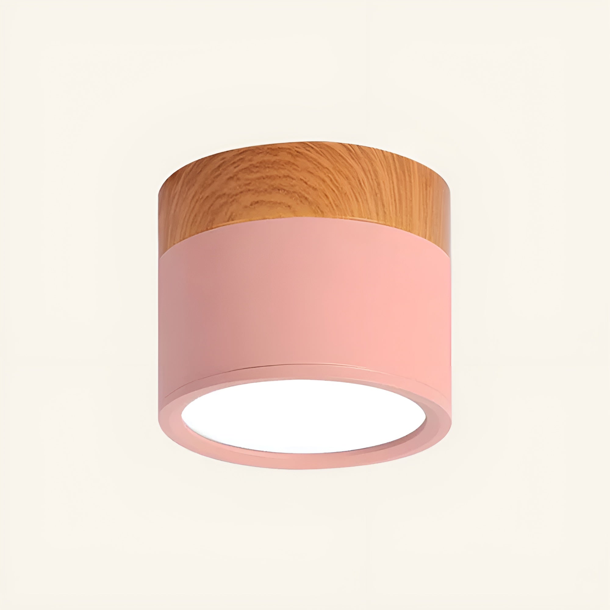 LumiCyl – Cylinder Flush Ceiling Light with Modern Minimalist LED Space-Saving Lighting