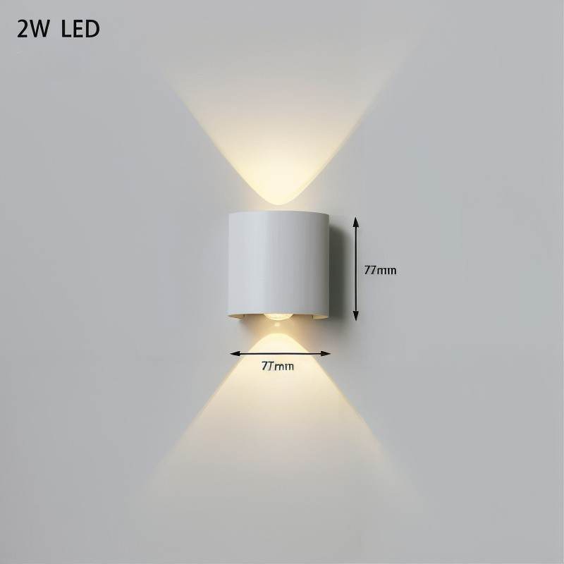 LichtAura – Modern square LED wall lamp for bedroom & living room