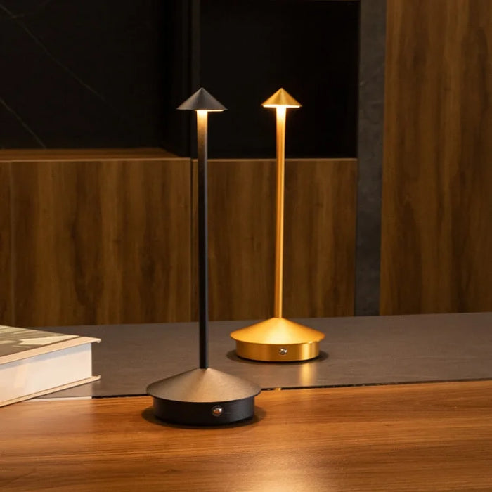 PineGlow – Waterproof rechargeable wireless LED table lamp for indoor & outdoor ambient lighting