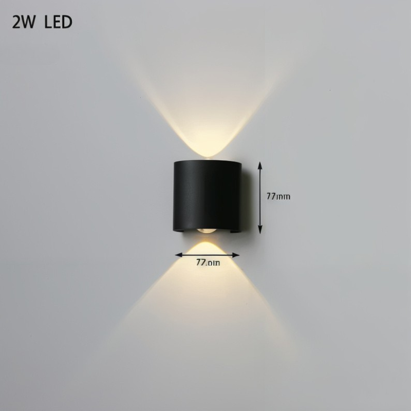 LichtAura – Modern square LED wall lamp for bedroom & living room