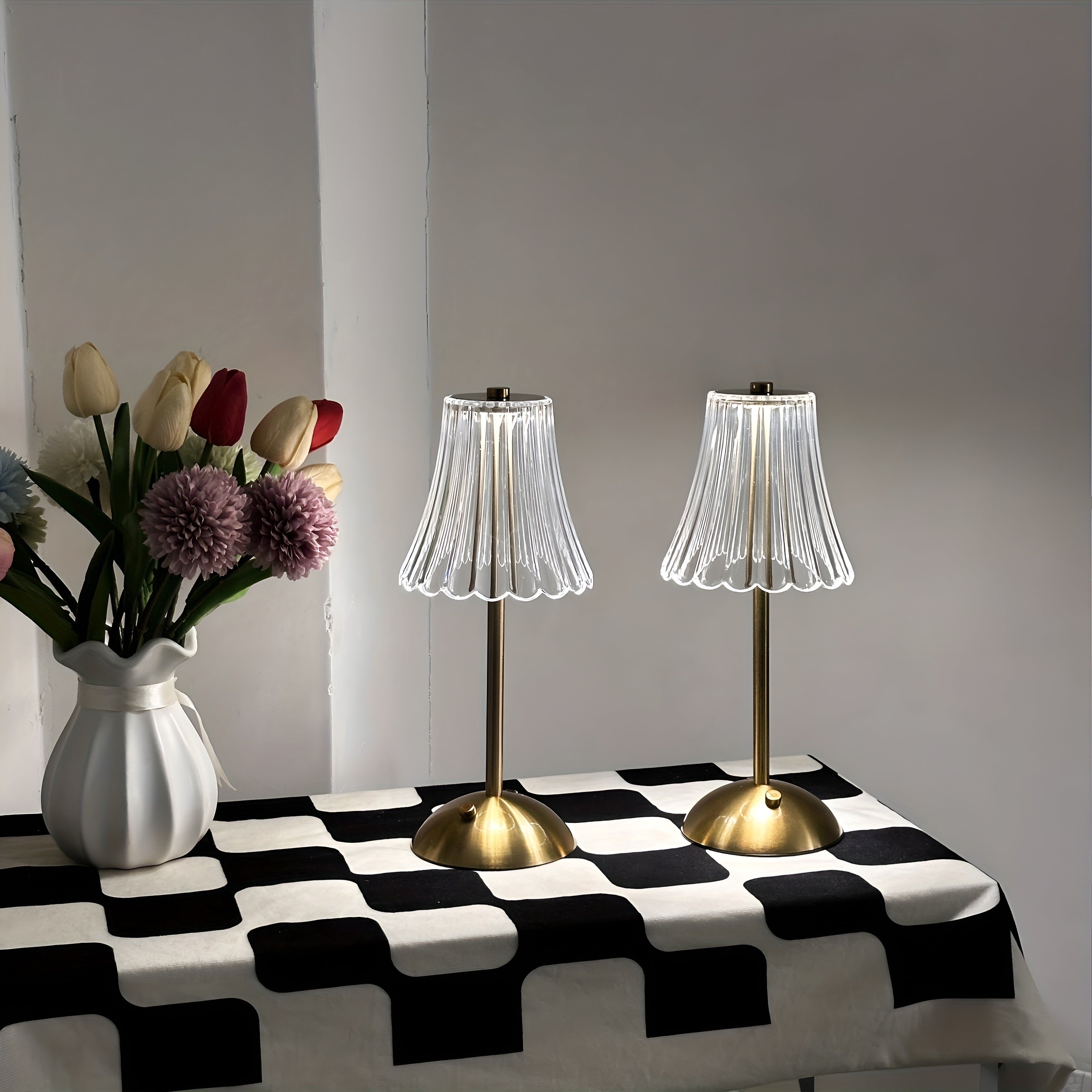 AuraLume – Dimmable LED Table Lamp with USB Rechargeable Touch Sensor Light