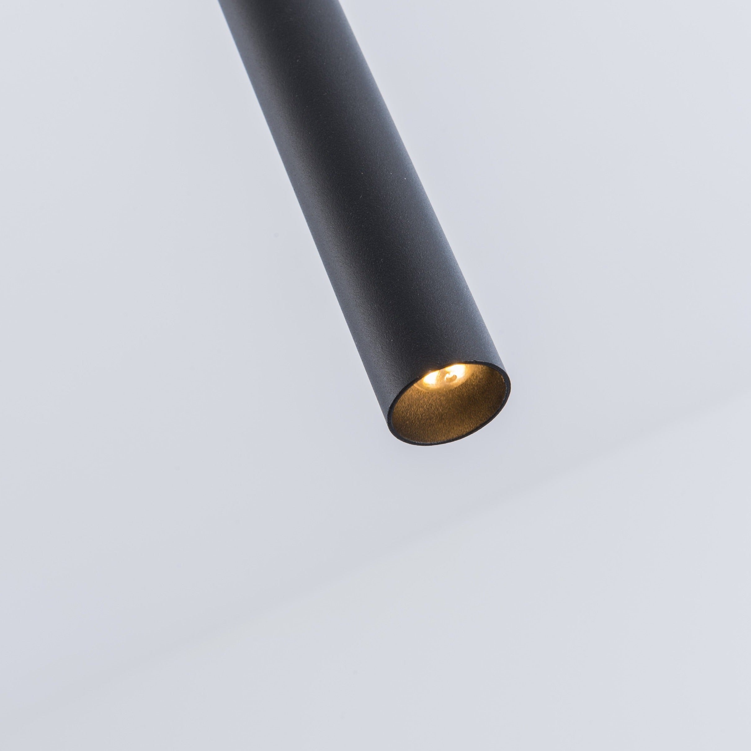 Lumeva – Argentia Single Tube Pendant Light Matte Black Modern Ceiling Lamp