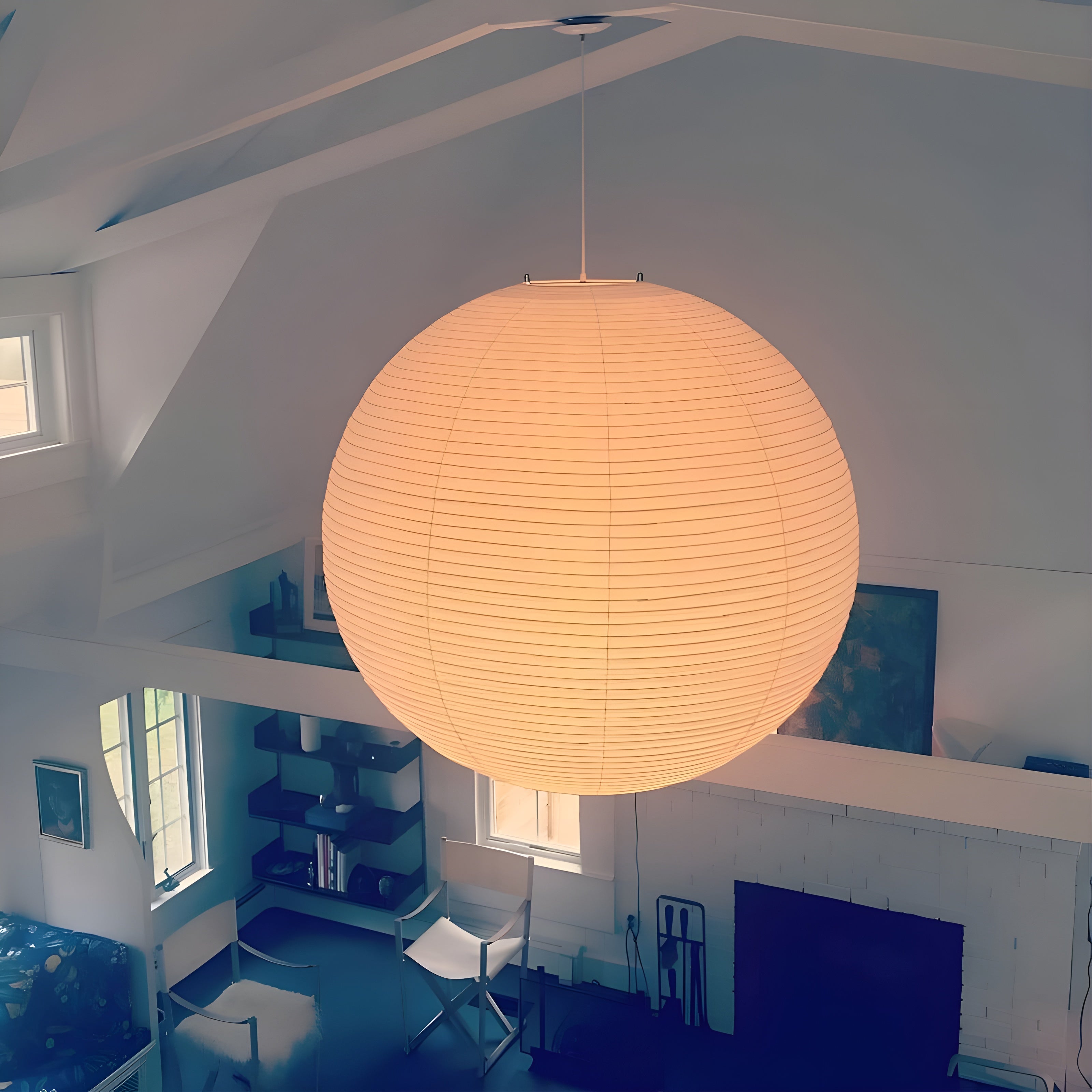 LumiSphere – Spherical Pendant Light Soft Minimal Ceiling Lamp