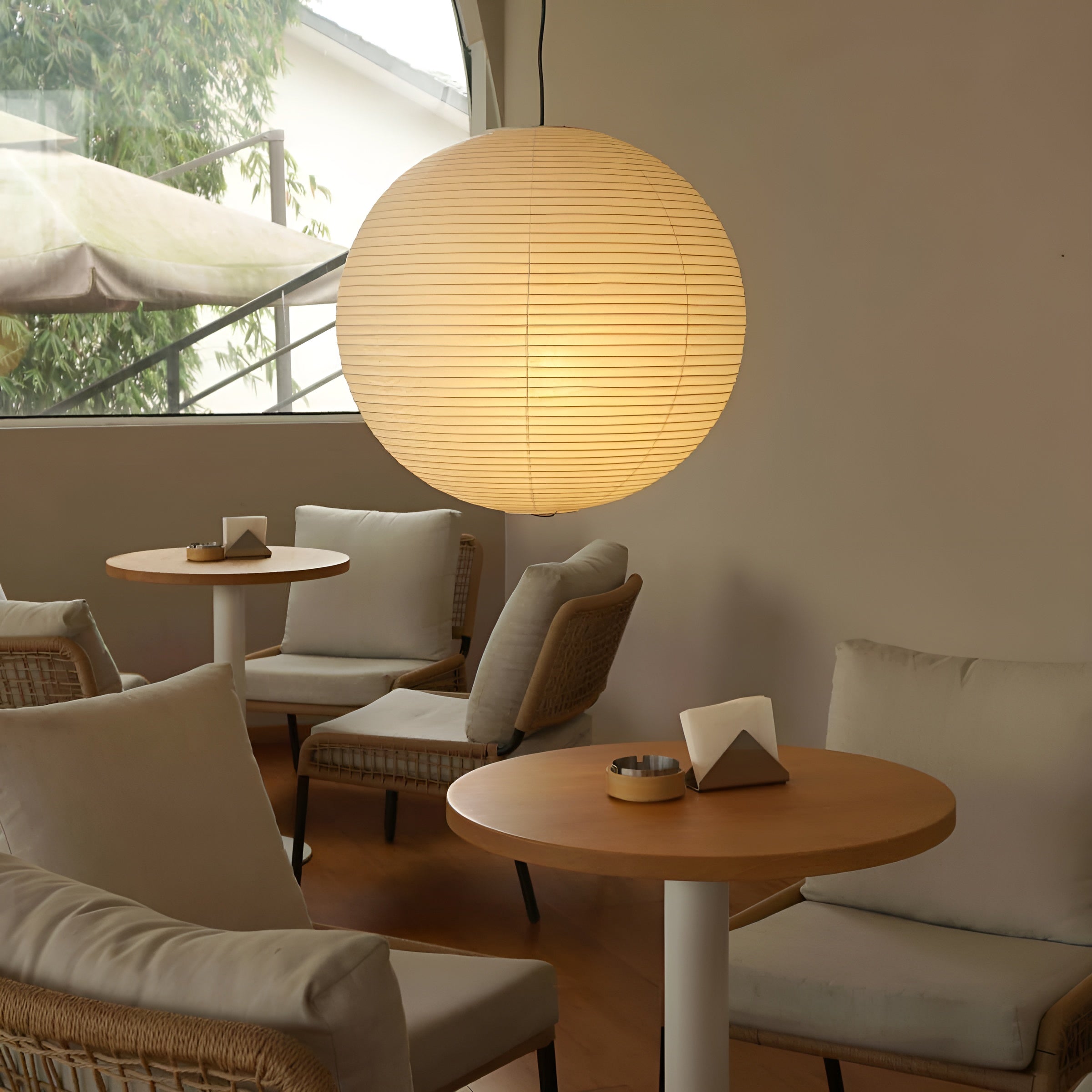 LumiSphere – Spherical Pendant Light Soft Minimal Ceiling Lamp