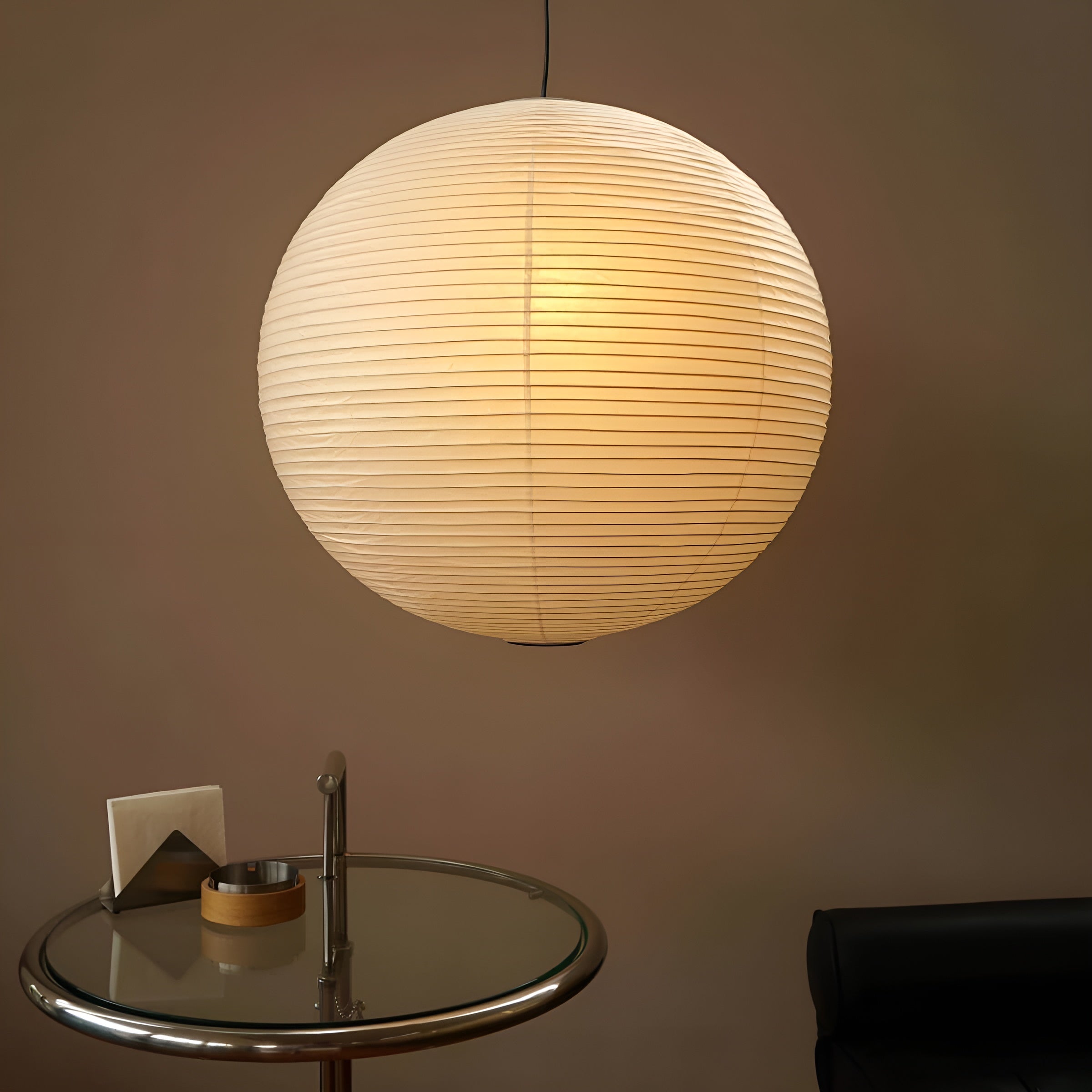 LumiSphere – Spherical Pendant Light Soft Minimal Ceiling Lamp