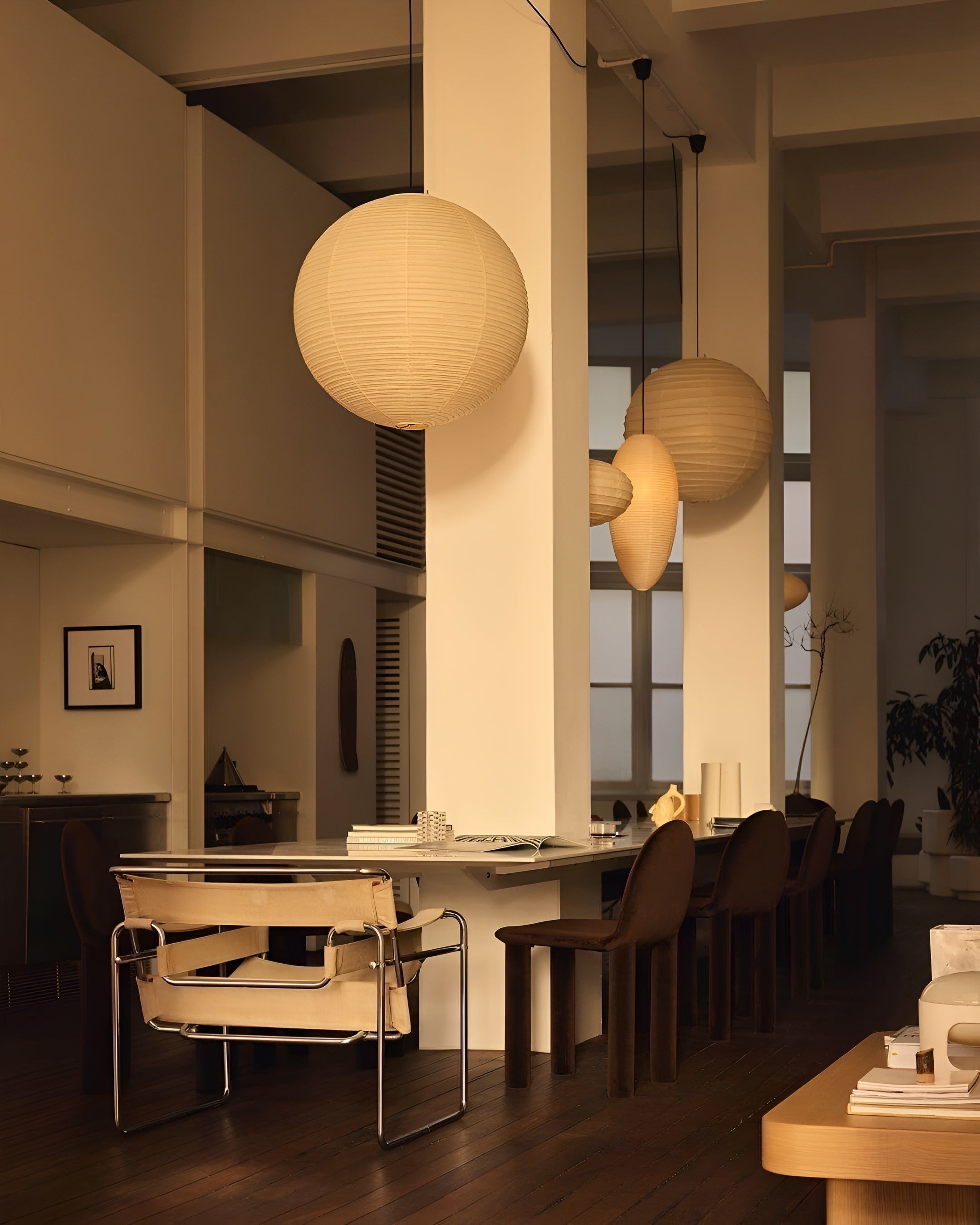 LumiSphere – Spherical Pendant Light Soft Minimal Ceiling Lamp