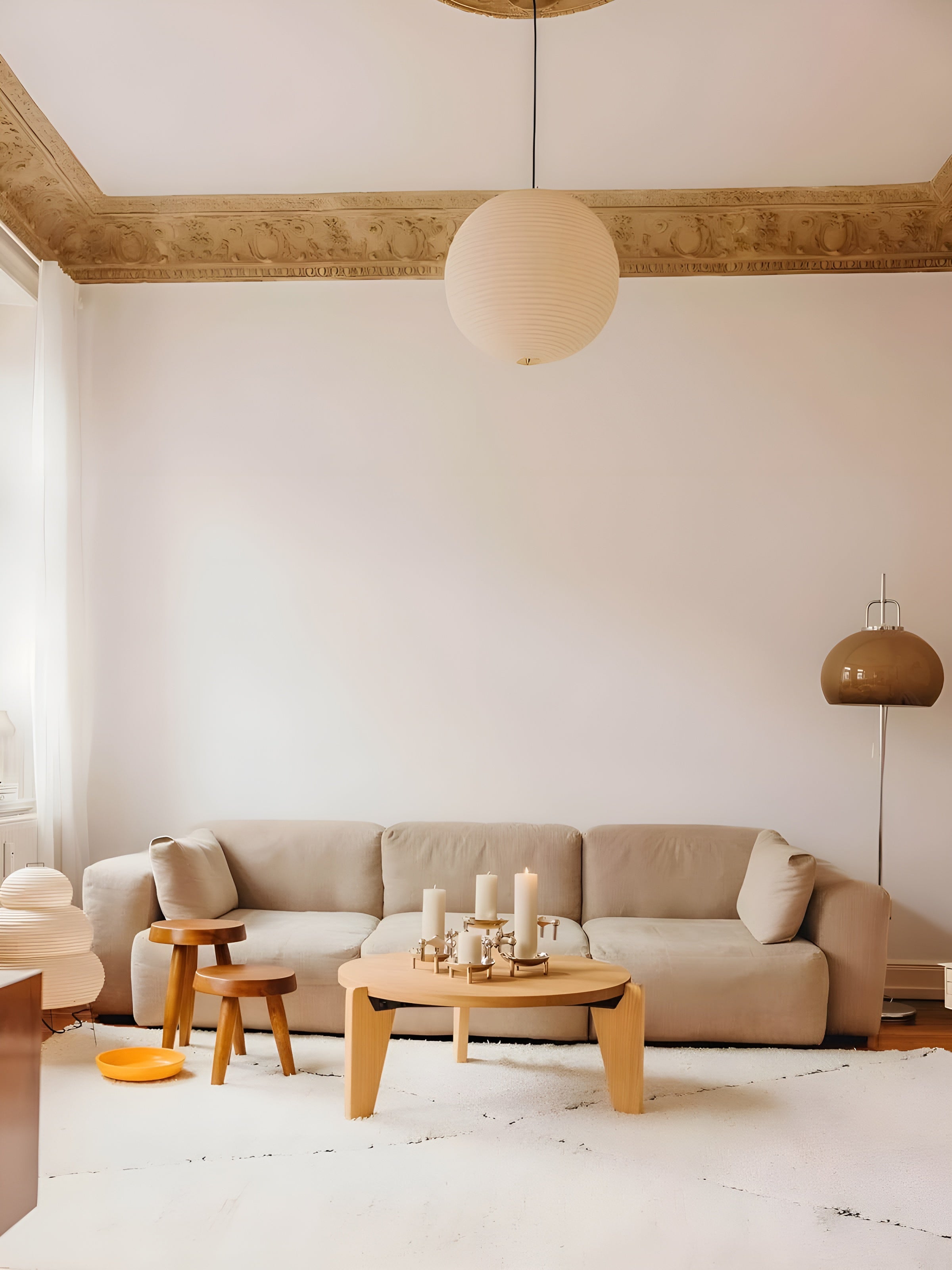 LumiSphere – Spherical Pendant Light Soft Minimal Ceiling Lamp