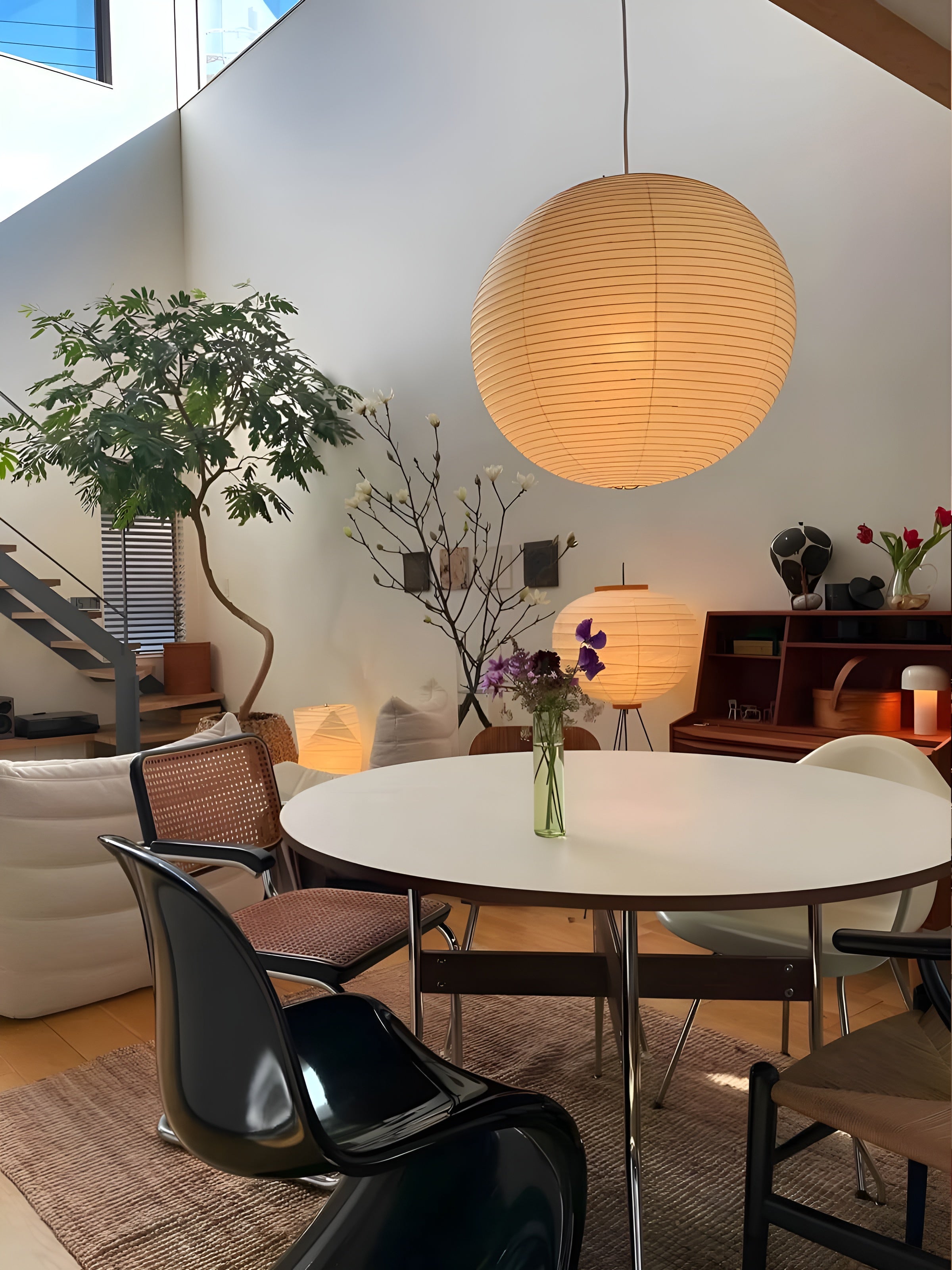 LumiSphere – Spherical Pendant Light Soft Minimal Ceiling Lamp