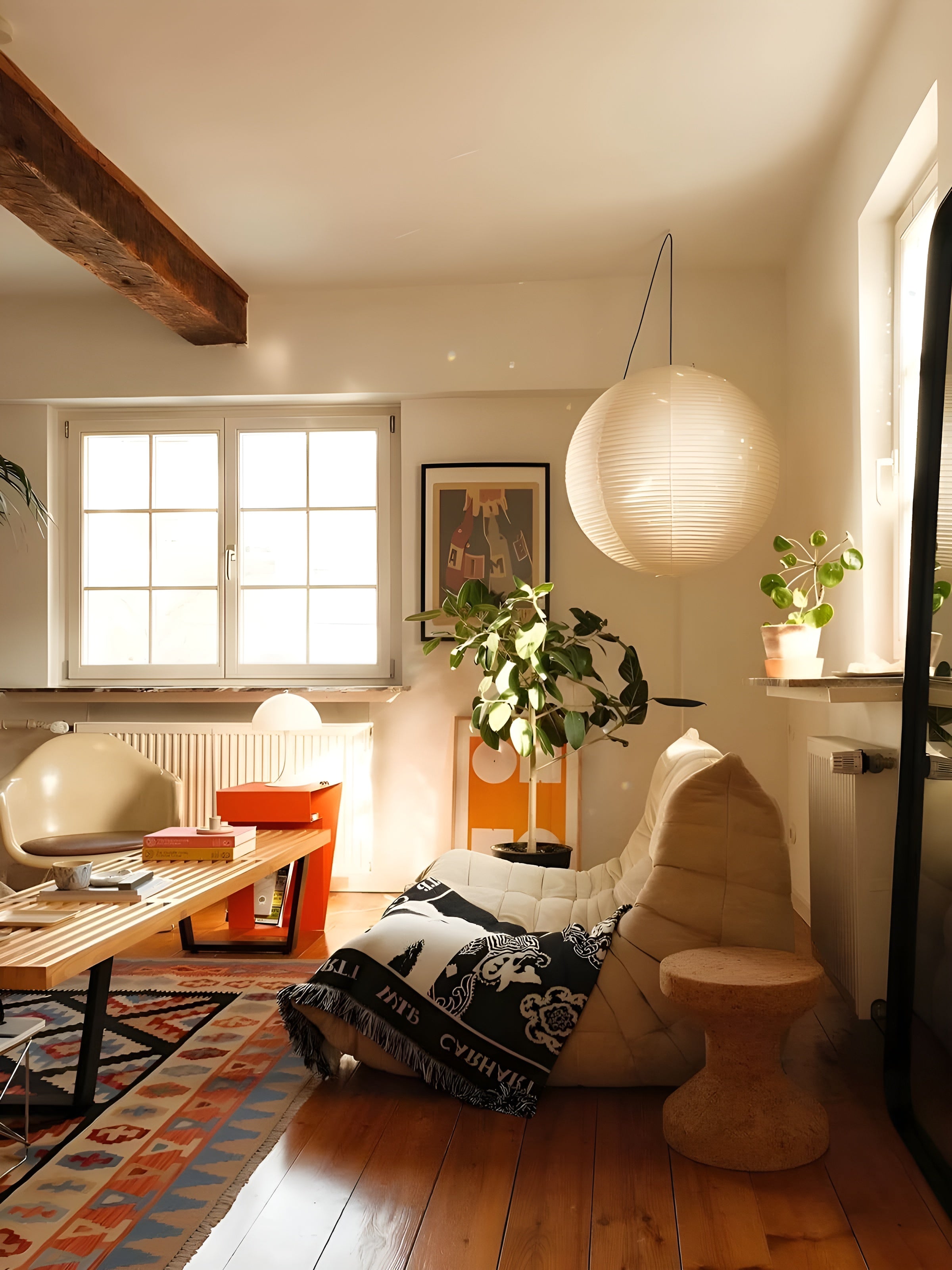 LumiSphere – Spherical Pendant Light Soft Minimal Ceiling Lamp