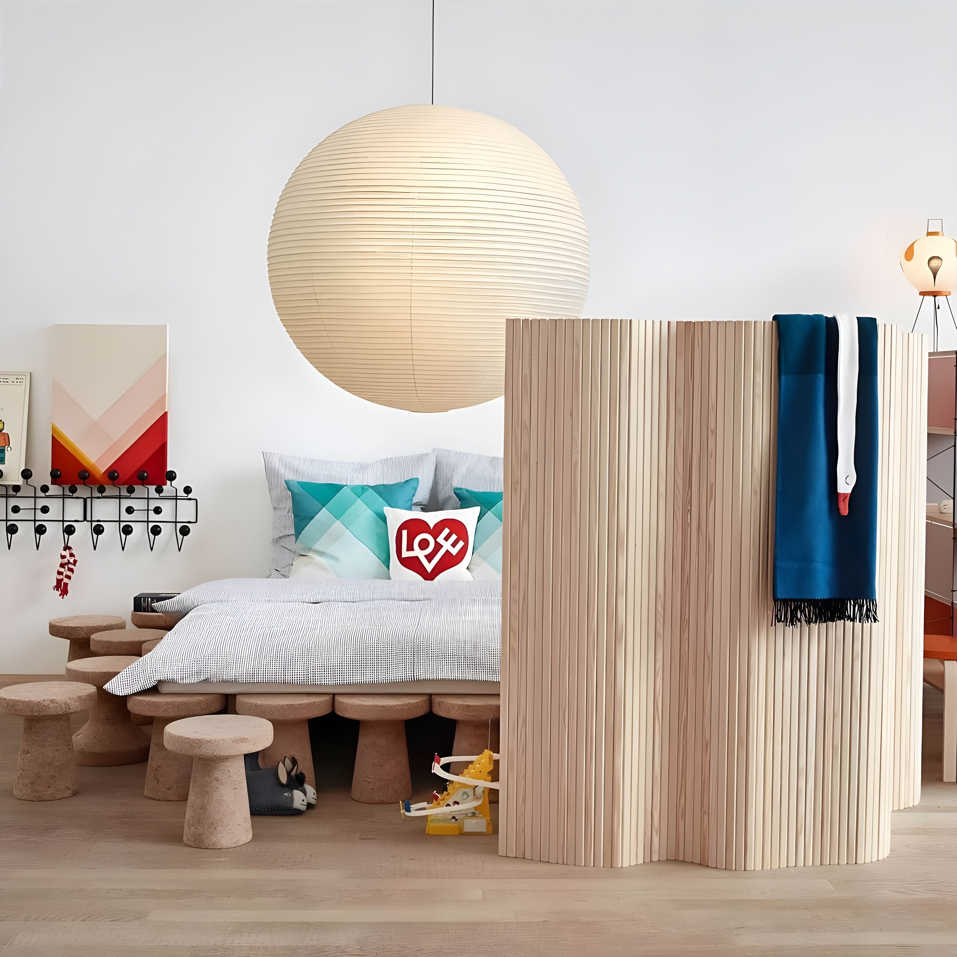LumiSphere – Spherical Pendant Light Soft Minimal Ceiling Lamp