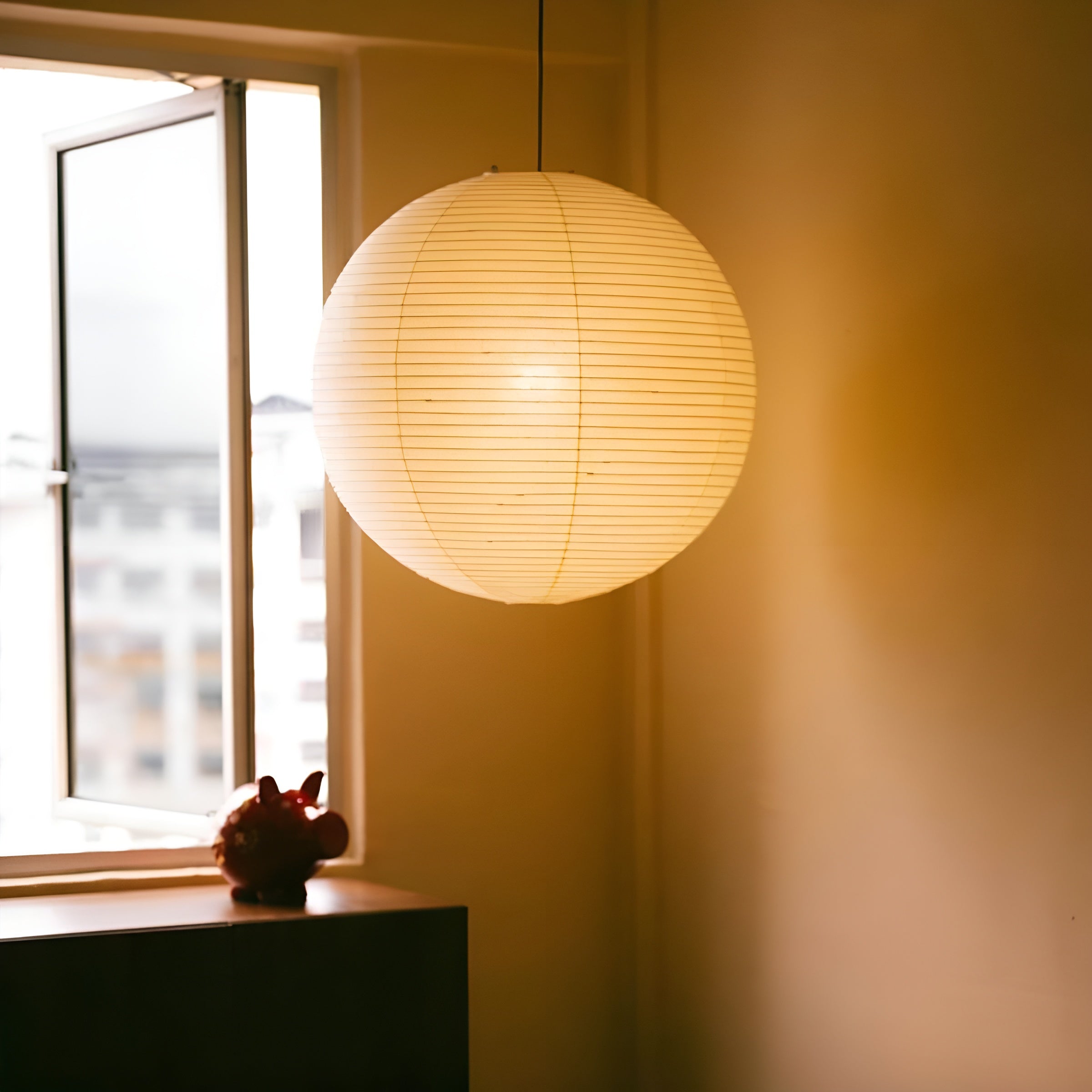 LumiSphere – Spherical Pendant Light Soft Minimal Ceiling Lamp