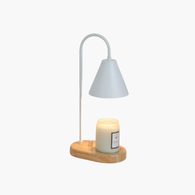 AromaGlow – Dimmable candle wax warmer lamp with scented melting light