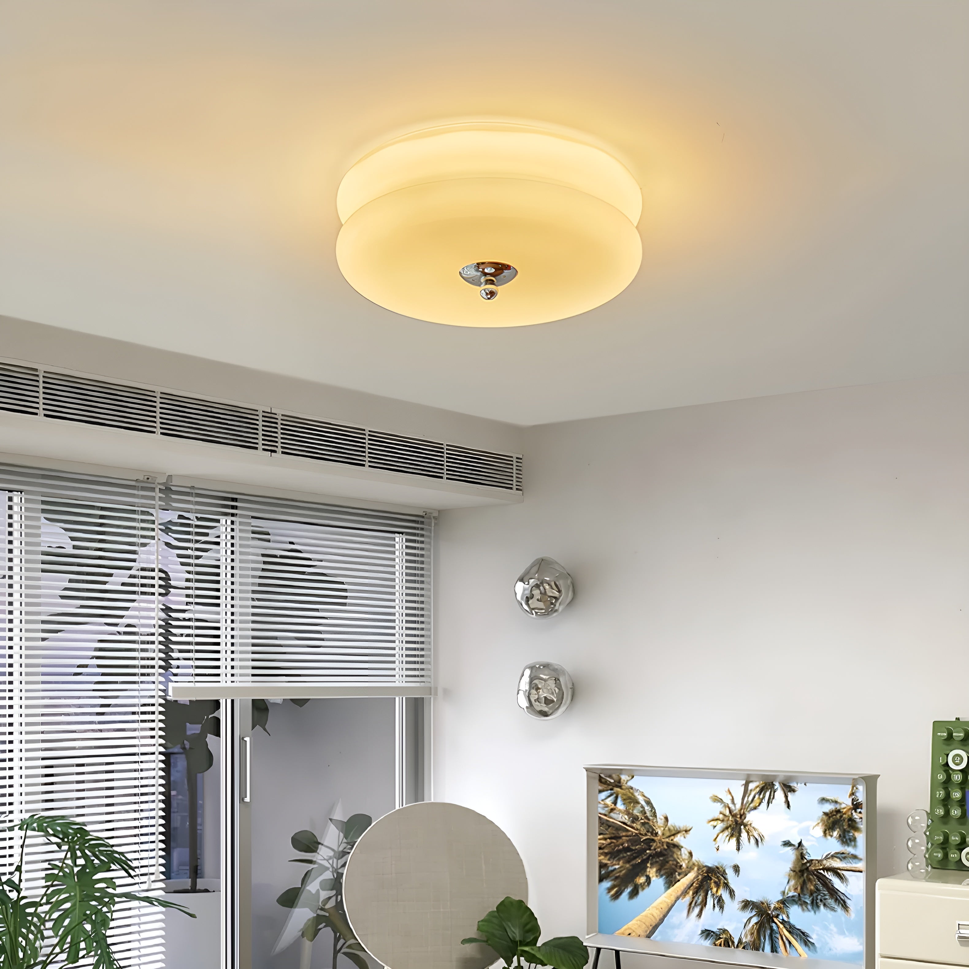 Decolume – Art Deco Vintage Ceiling Light with Elegant LED Flush Mount