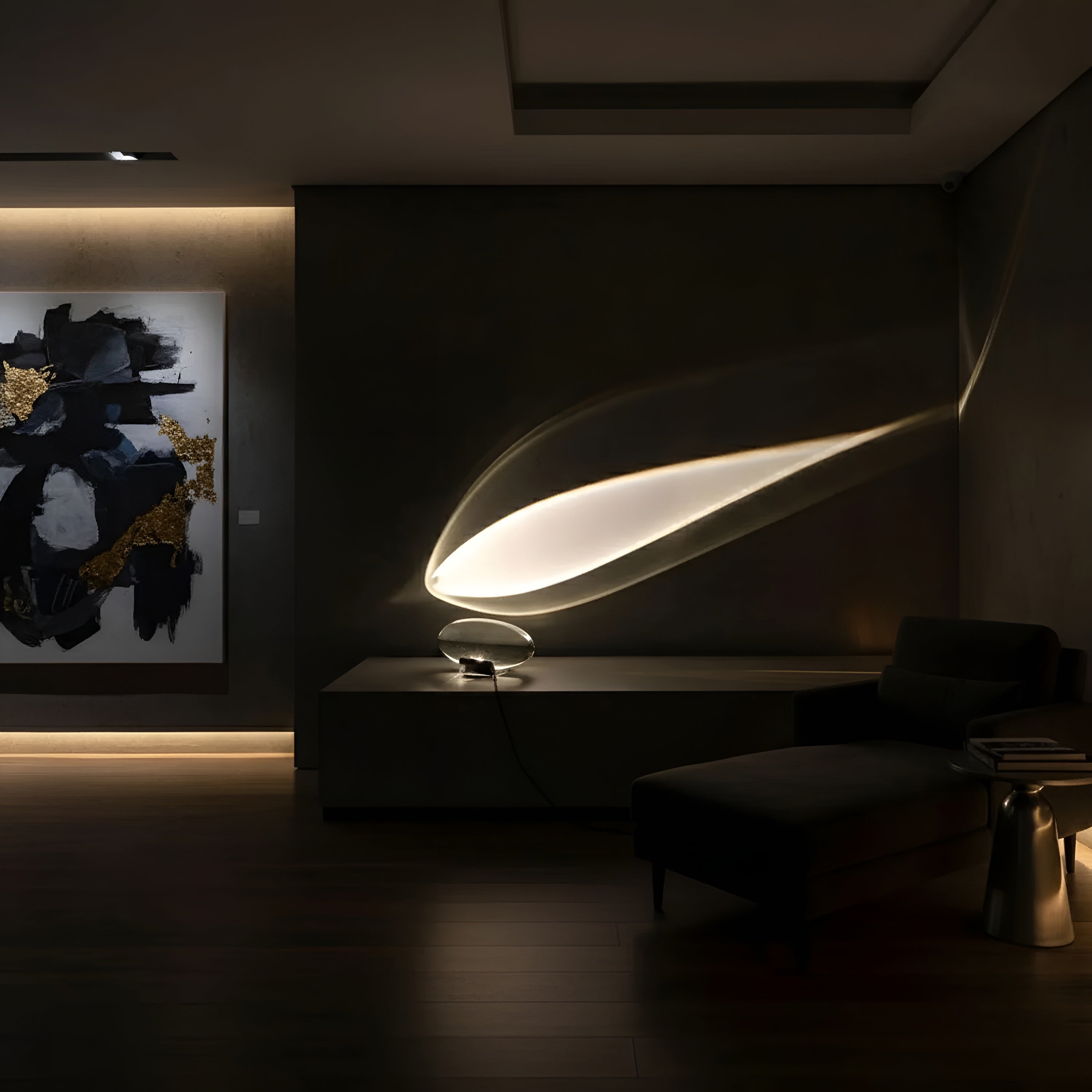 Atmara – Atman Table Lamp Minimal Glass LED Ambient Light