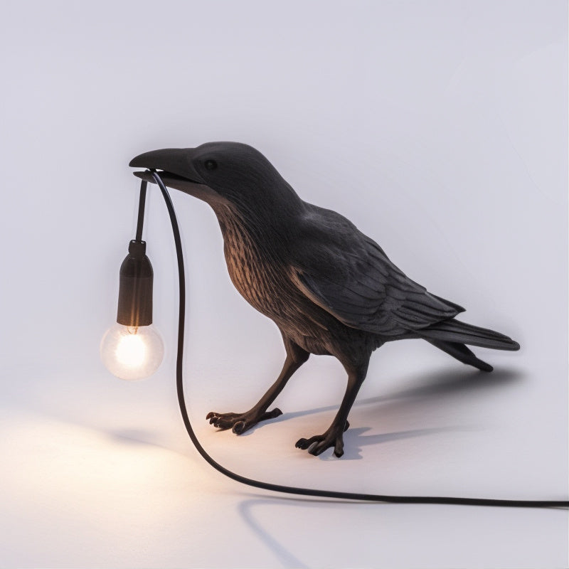 FeatherLume – Bird-Inspired Art Deco Table Lamp