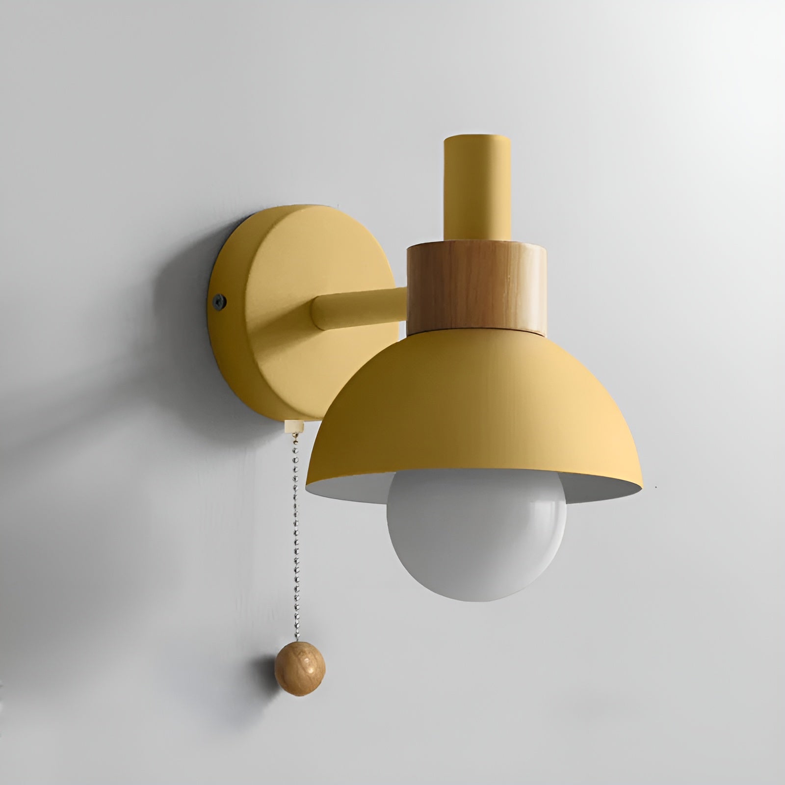 ColorNest – Nordic Macaron Globe Wall Sconce with Soft Warm Glow