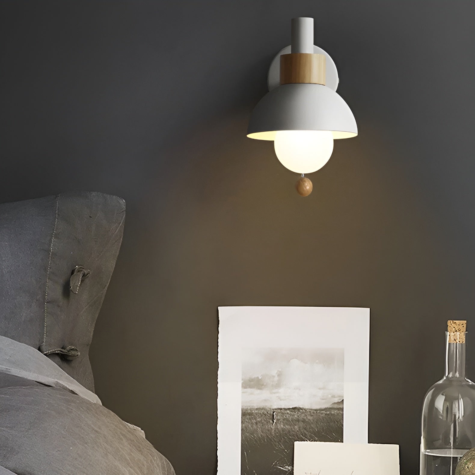 ColorNest – Nordic Macaron Globe Wall Sconce with Soft Warm Glow