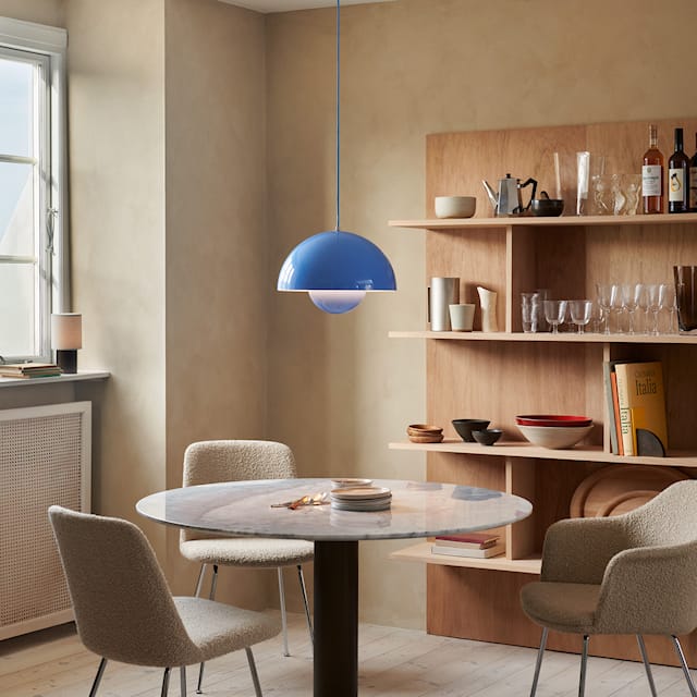 Prismalux - Half-round pendant lamp with warm LED light