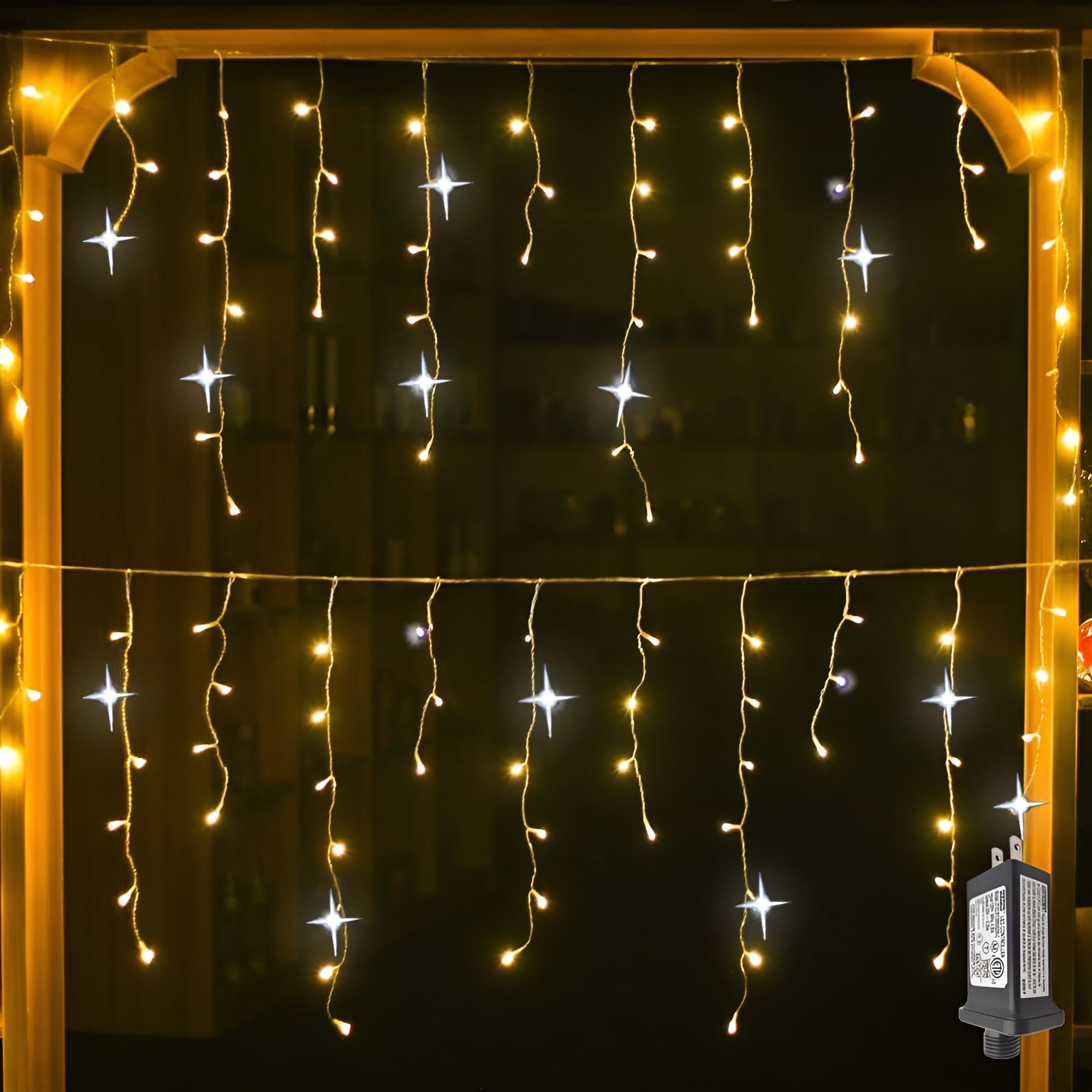 Glistra – Christmas Delight Magical LED Curtain Lights for Outdoor