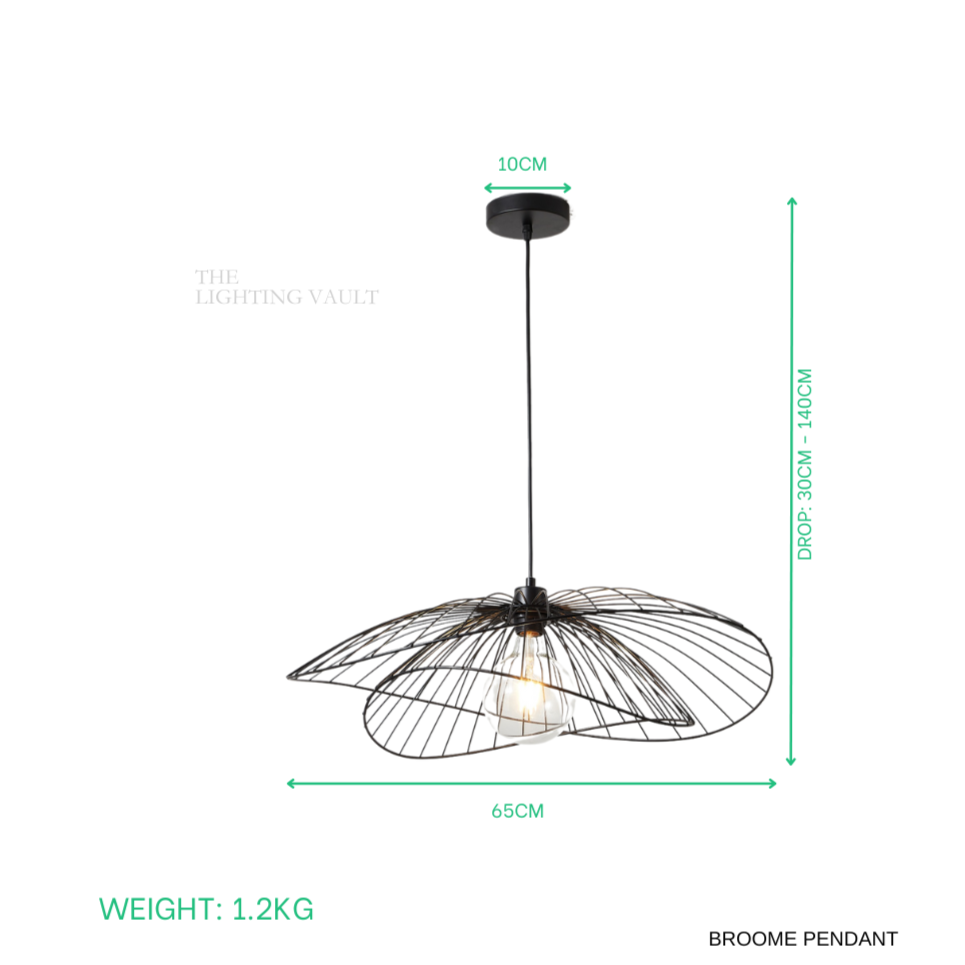 BroomeGlow – Nordic Pendant Light with Sculptural Elegance