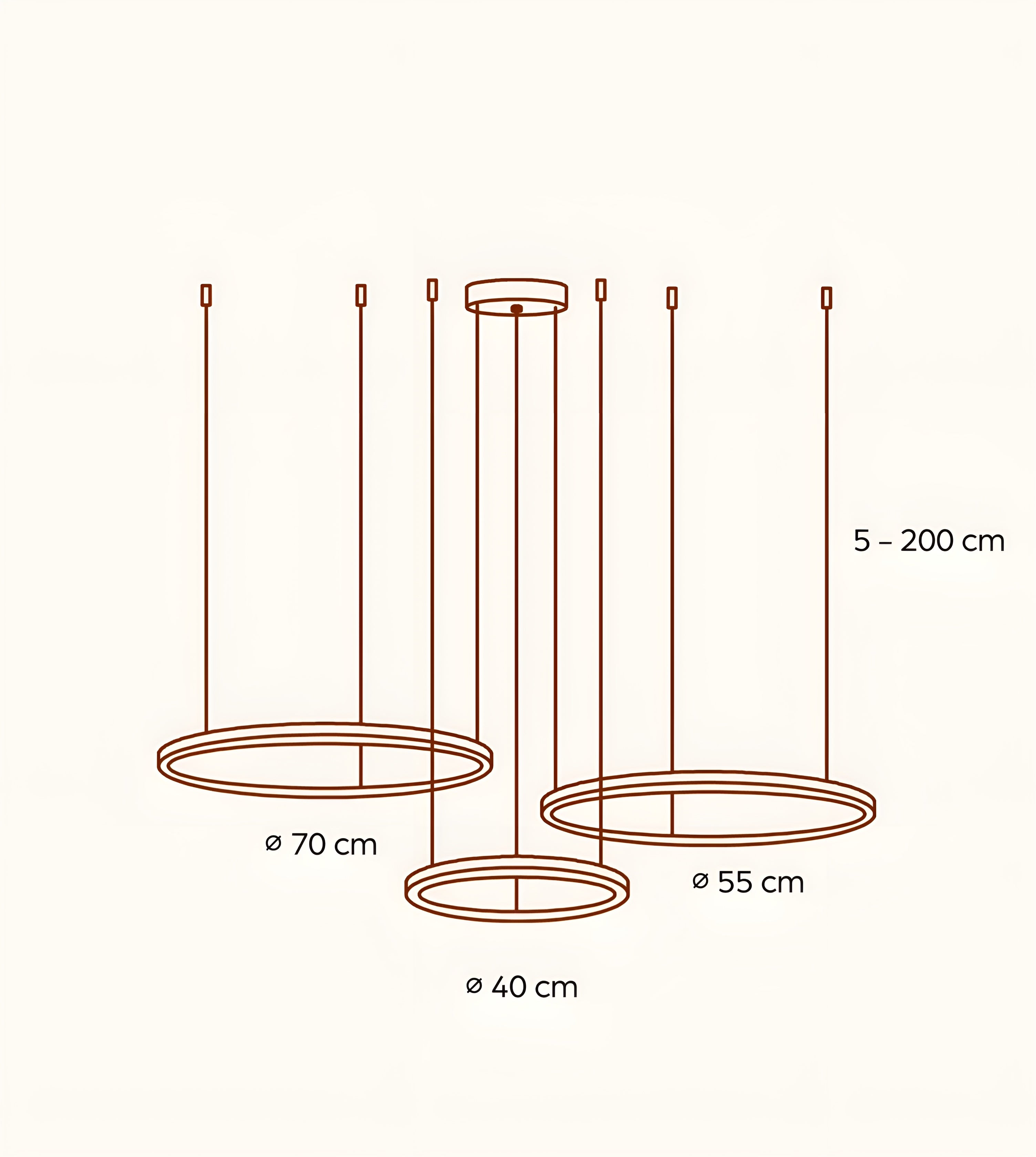 HaloForma – Modern LED Ring Pendant Light with Adjustable Dimming