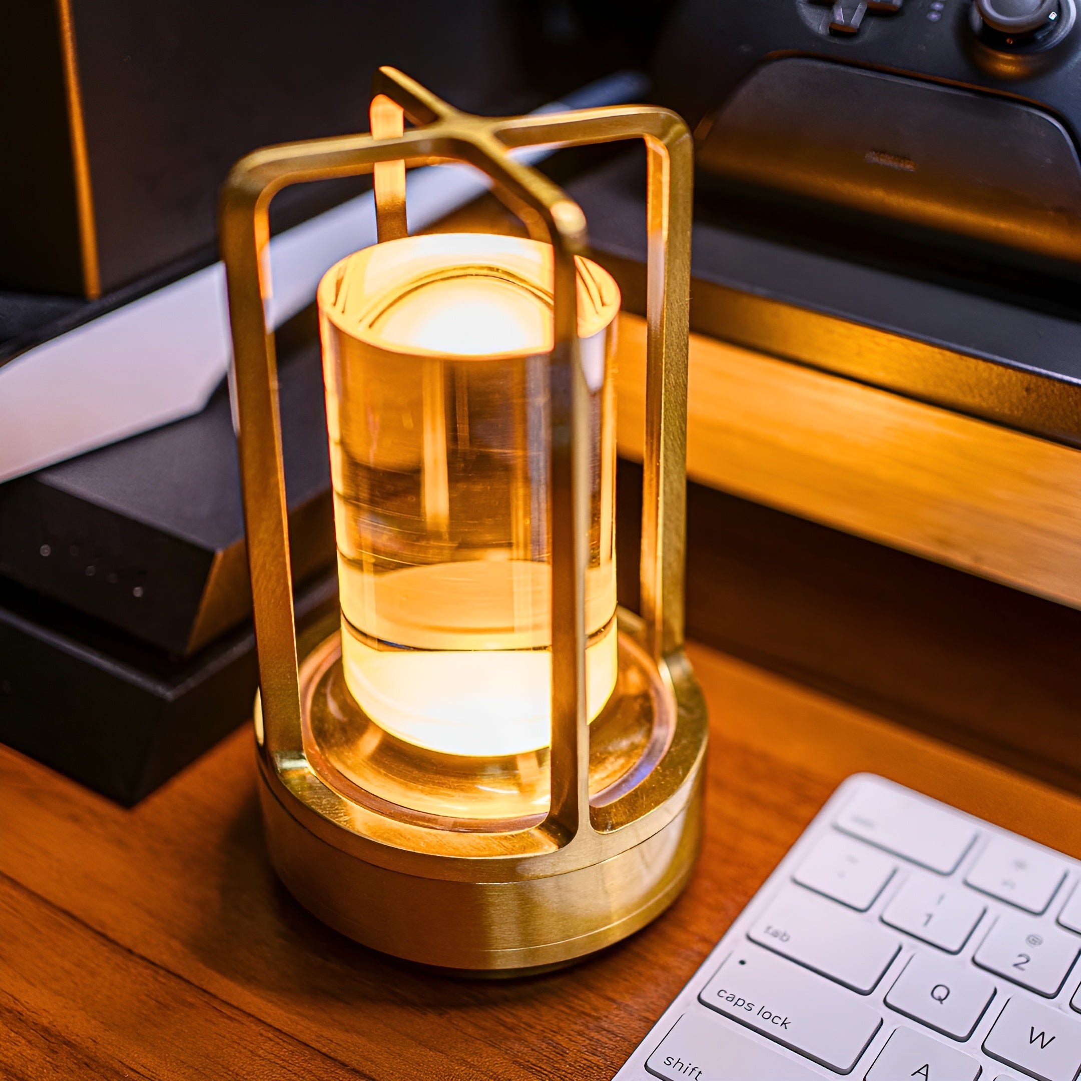 LumiCrysta – Crystal Table Lamp Cordless RGB Mood Light for Bedroom Living Room Patio Rechargeable with Touch and Remote Control