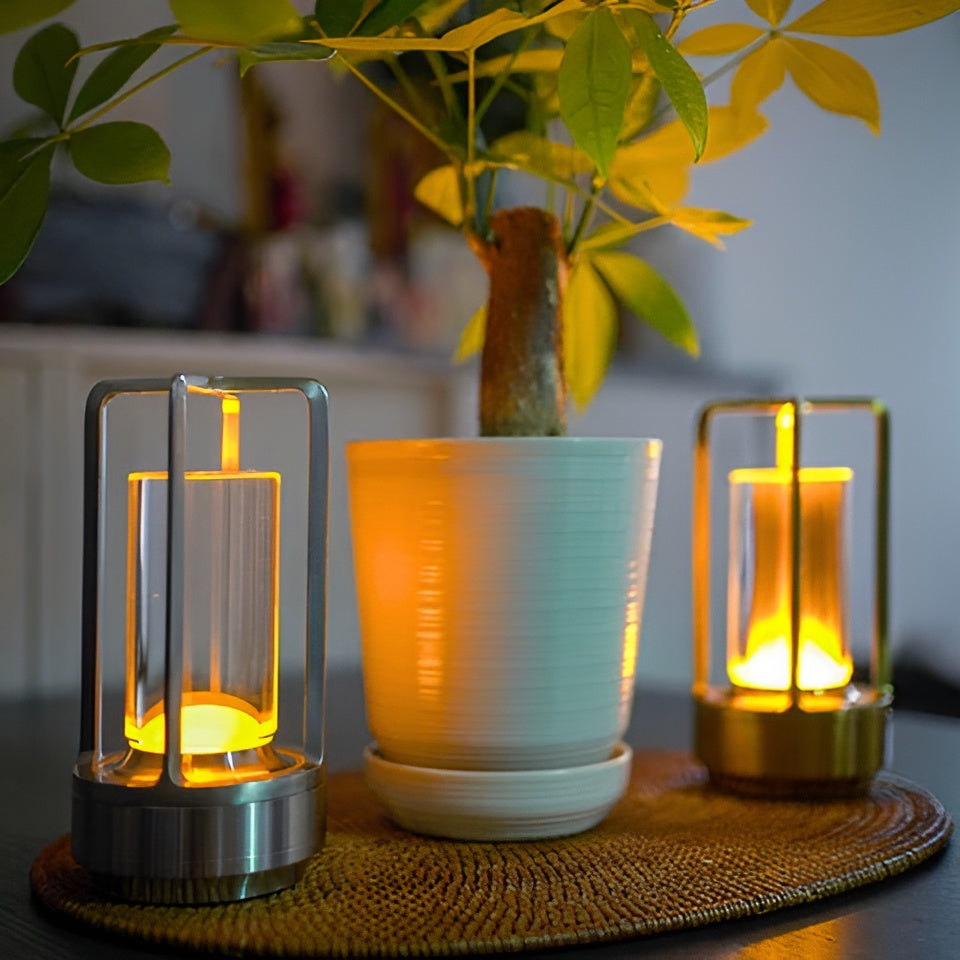 LumiCrysta – Crystal Table Lamp Cordless RGB Mood Light for Bedroom Living Room Patio Rechargeable with Touch and Remote Control