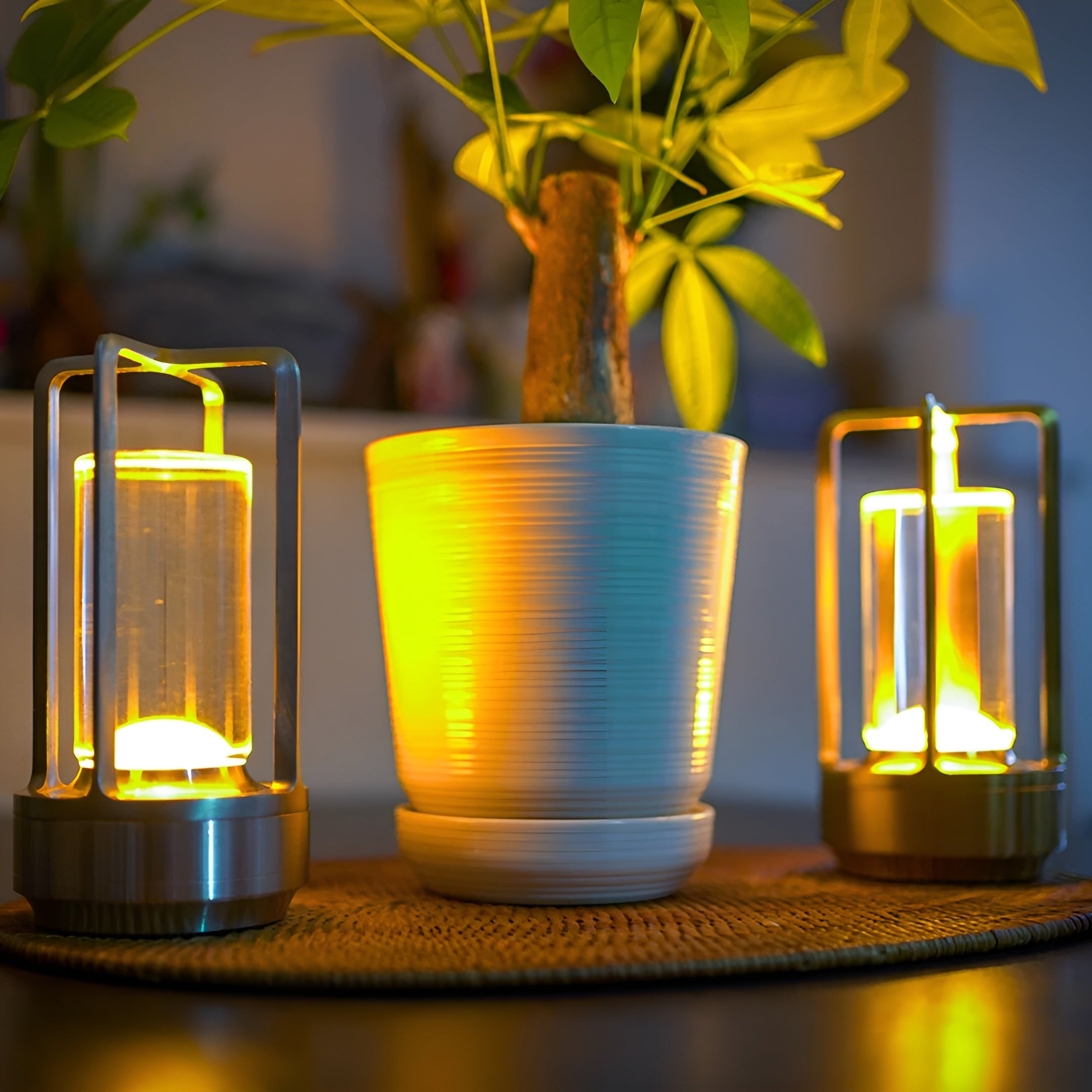 LumiCrysta – Crystal Table Lamp Cordless RGB Mood Light for Bedroom Living Room Patio Rechargeable with Touch and Remote Control
