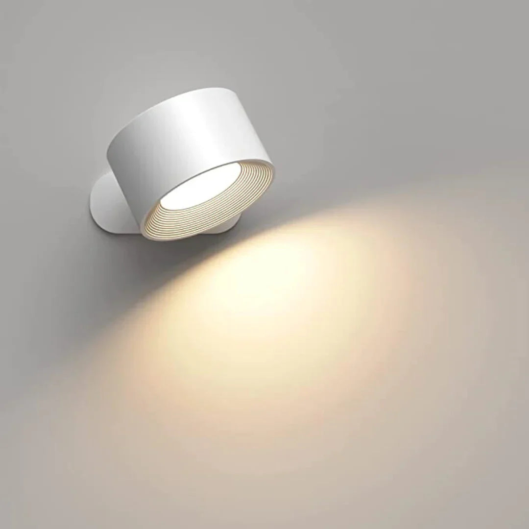 OrbitGlow – Wireless 360° LED wall light for modern living