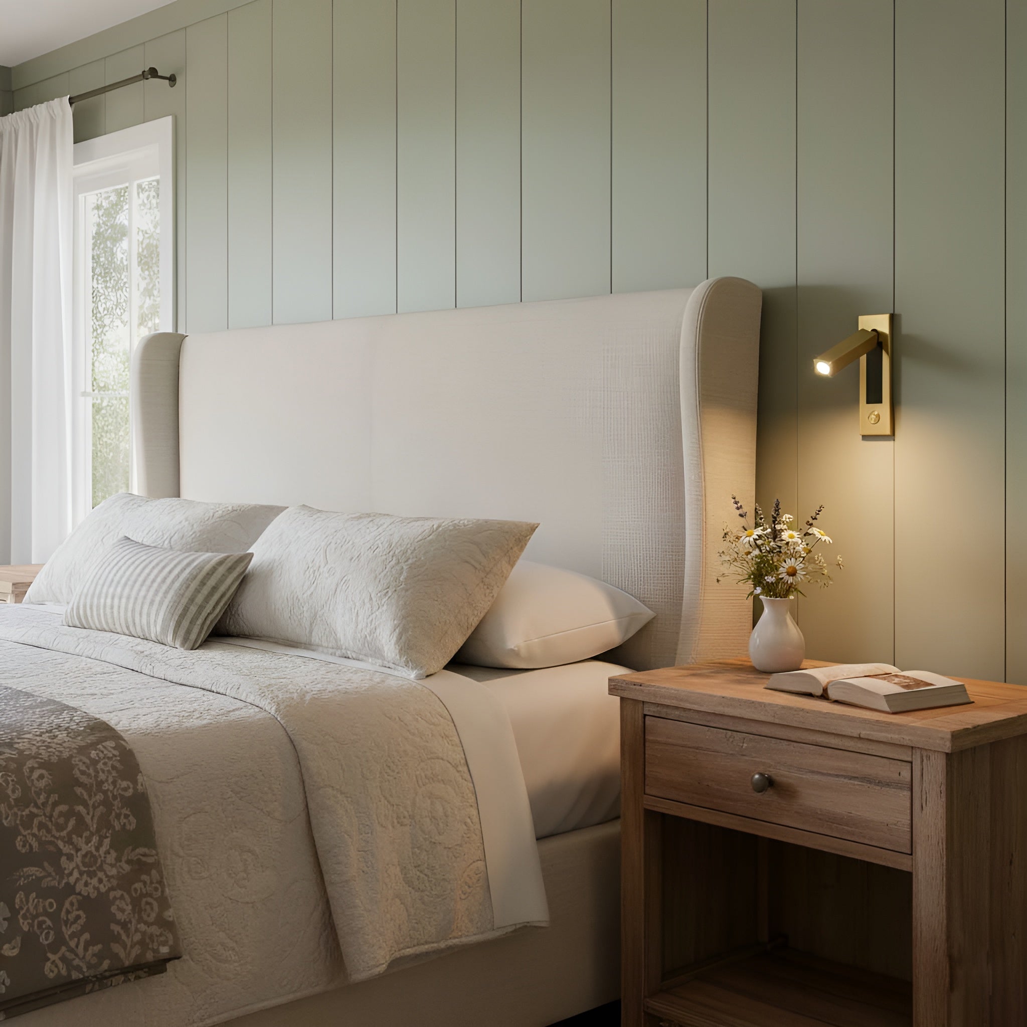 Lumiva – Embedded Bedside Sconce Minimalist Adjustable Wall Light