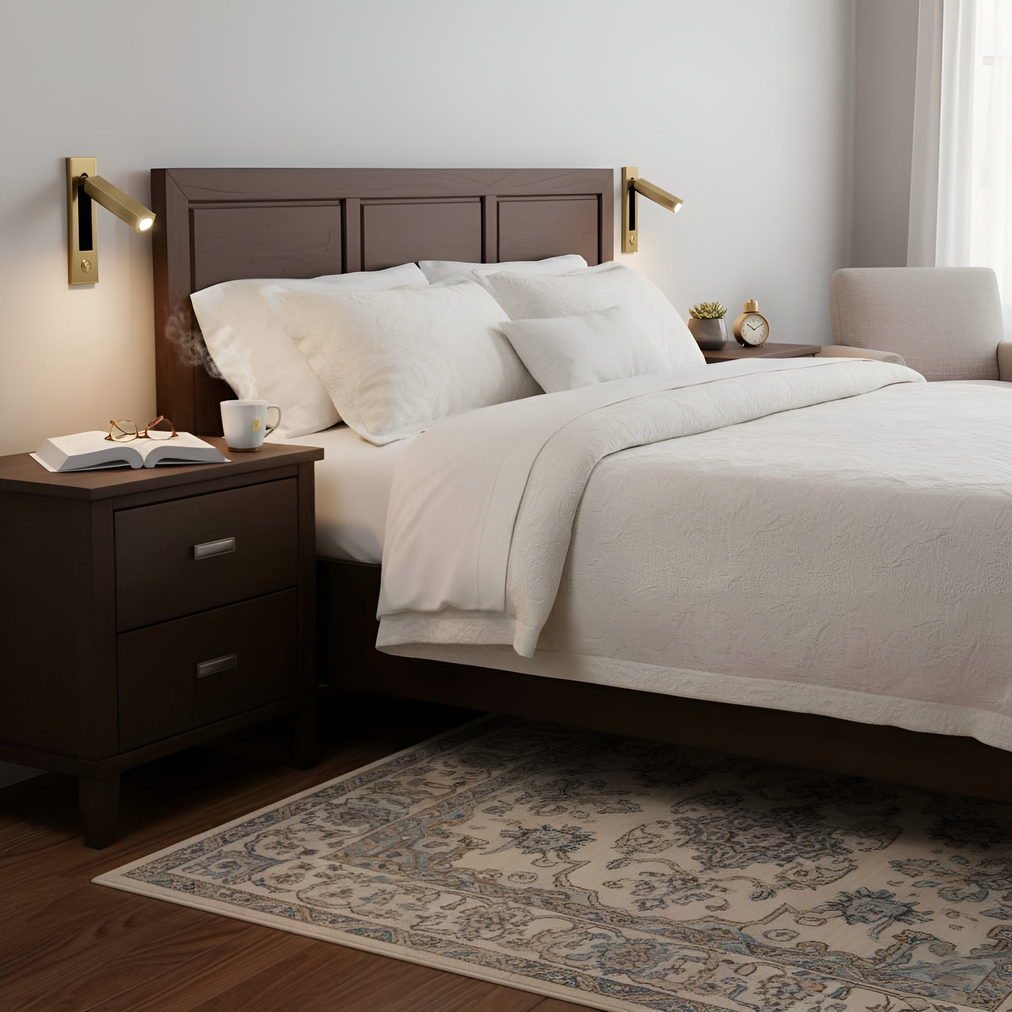 Lumiva – Embedded Bedside Sconce Minimalist Adjustable Wall Light