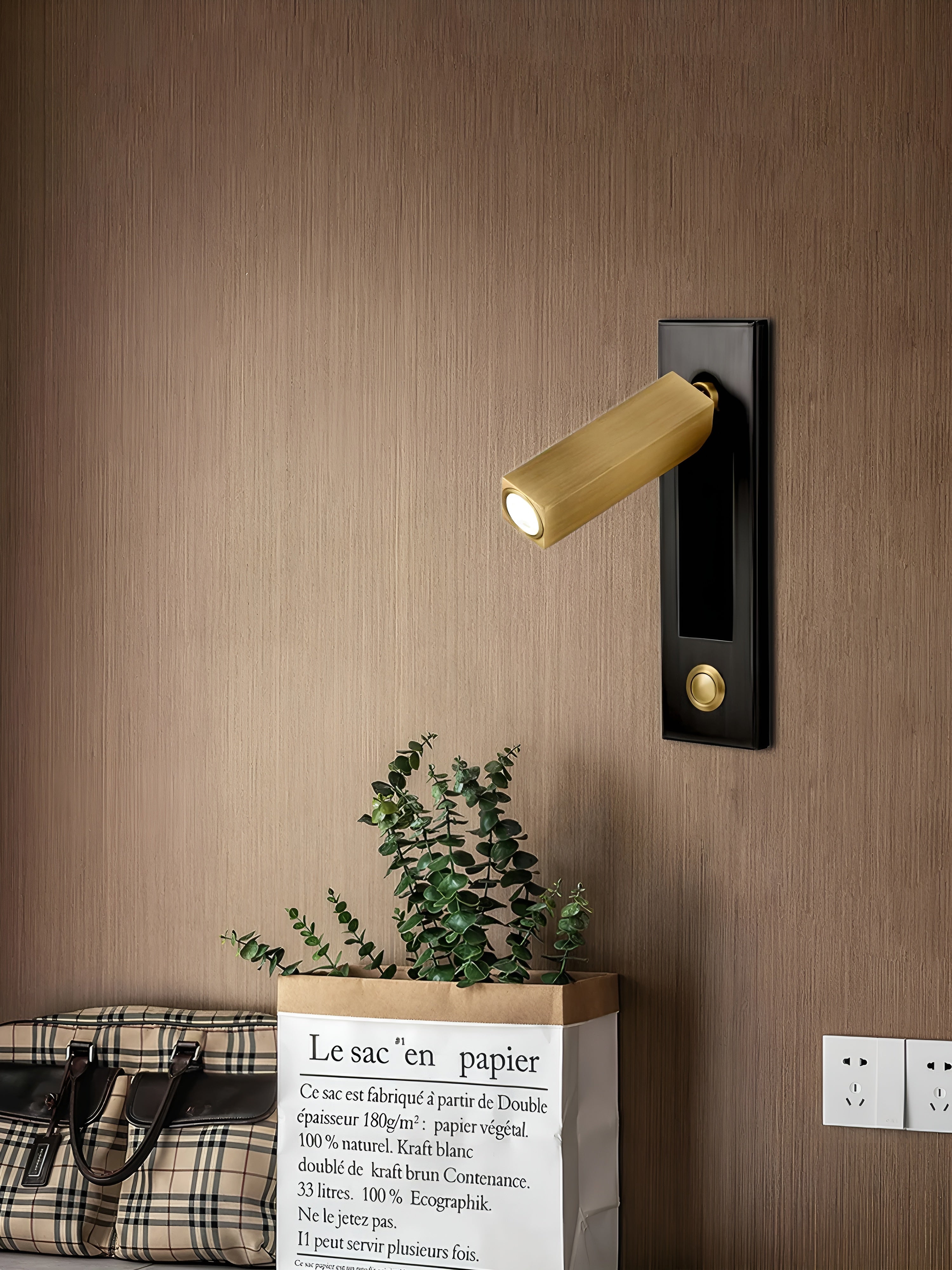 Lumiva – Embedded Bedside Sconce Minimalist Adjustable Wall Light