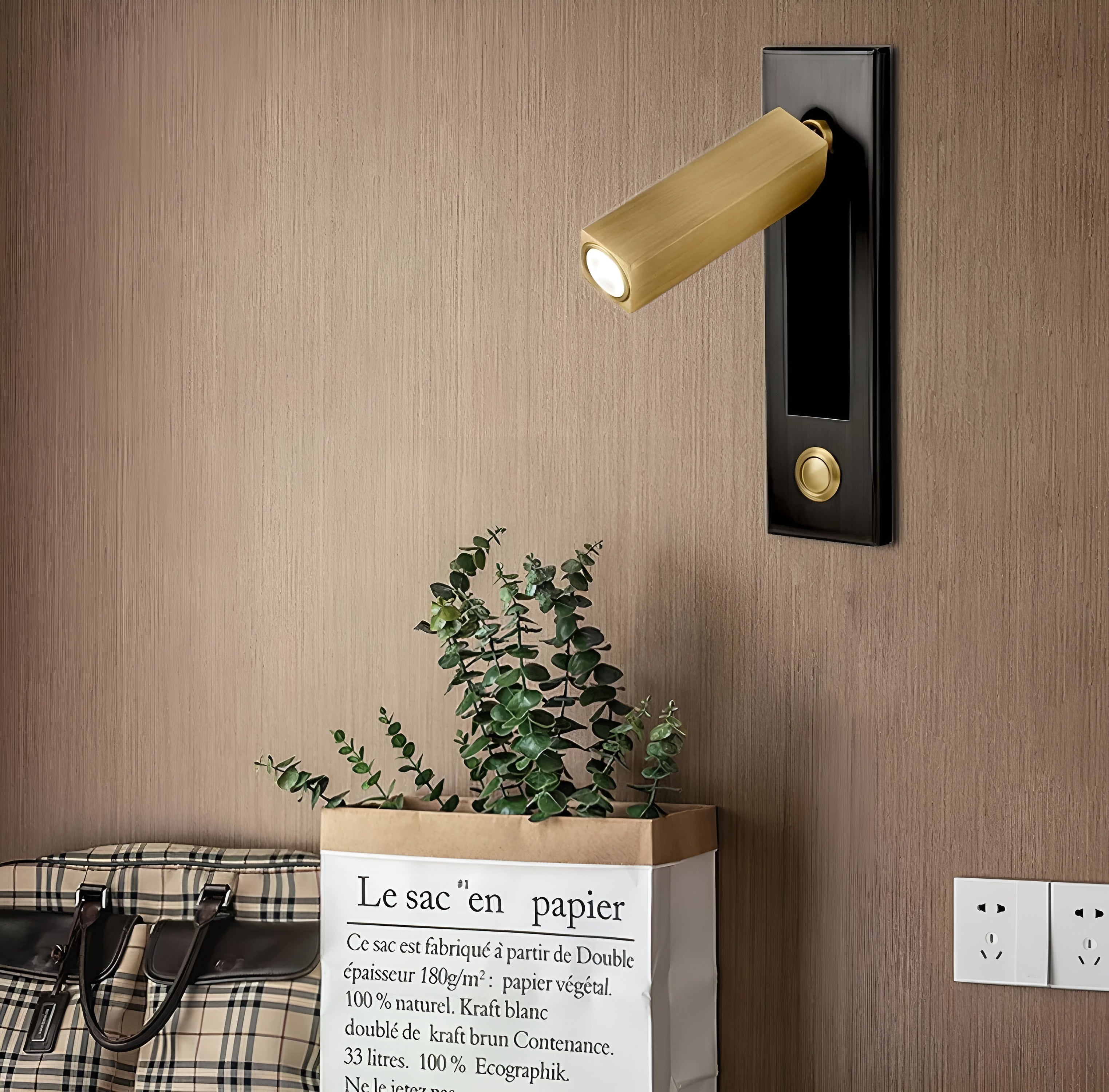 Lumiva – Embedded Bedside Sconce Minimalist Adjustable Wall Light