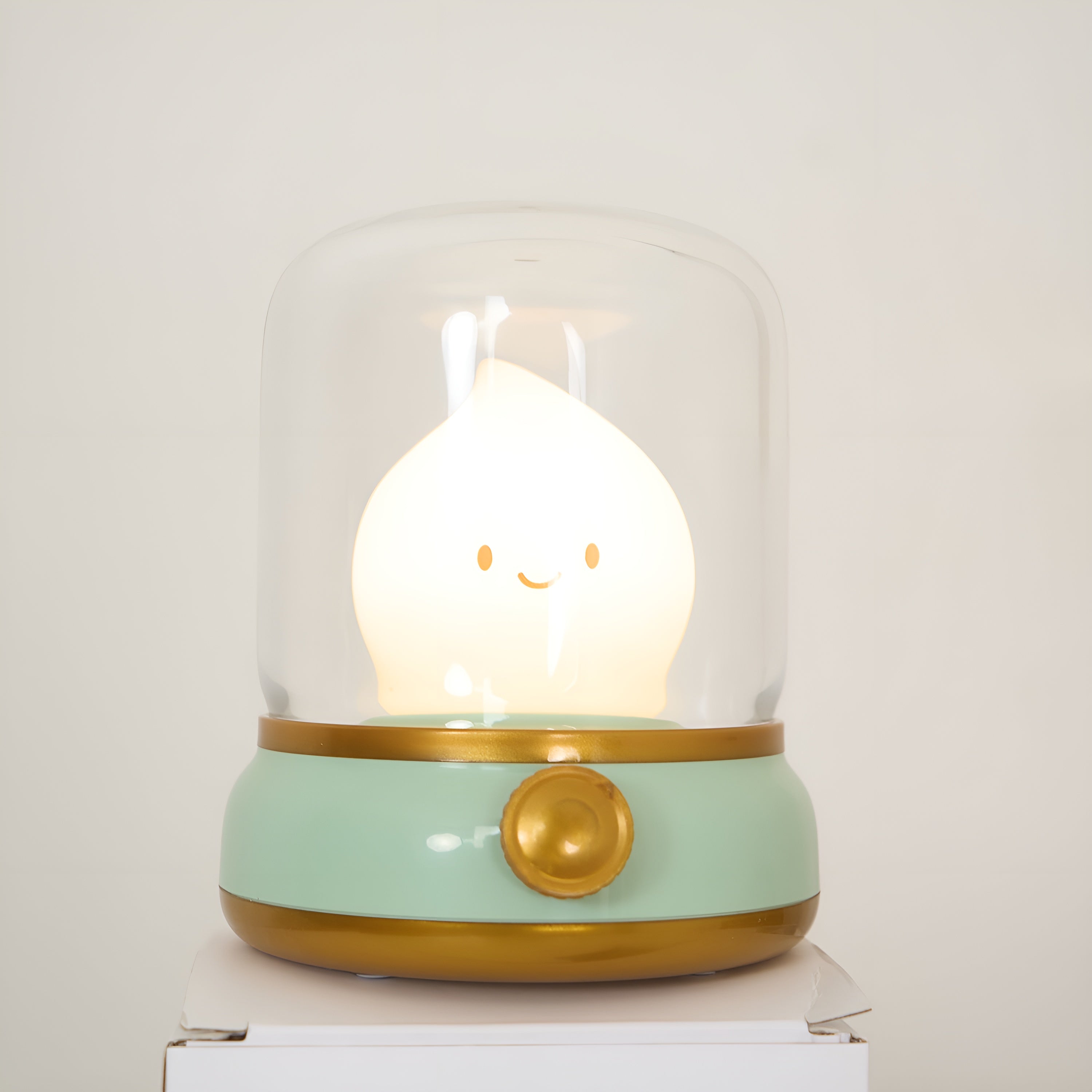 GlowMiri – Flame LED Small Night Light Warm Portable Ambient Lamp