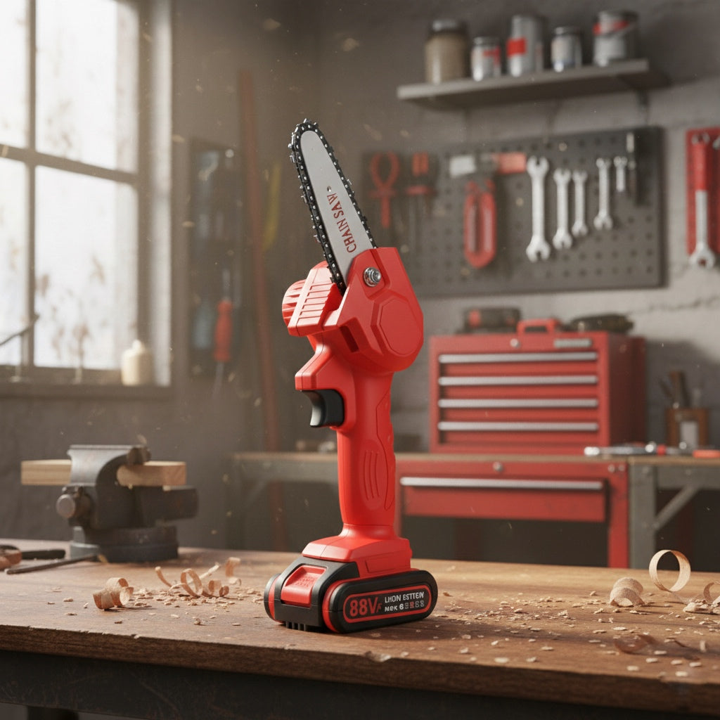 Arborix β Battery Powered Mini Chainsaw for Pruning and Garden Care