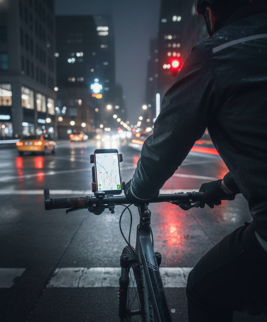 Cyclaro – 4 in 1 Bicycle Phone Holder with Power Bank Light and Horn